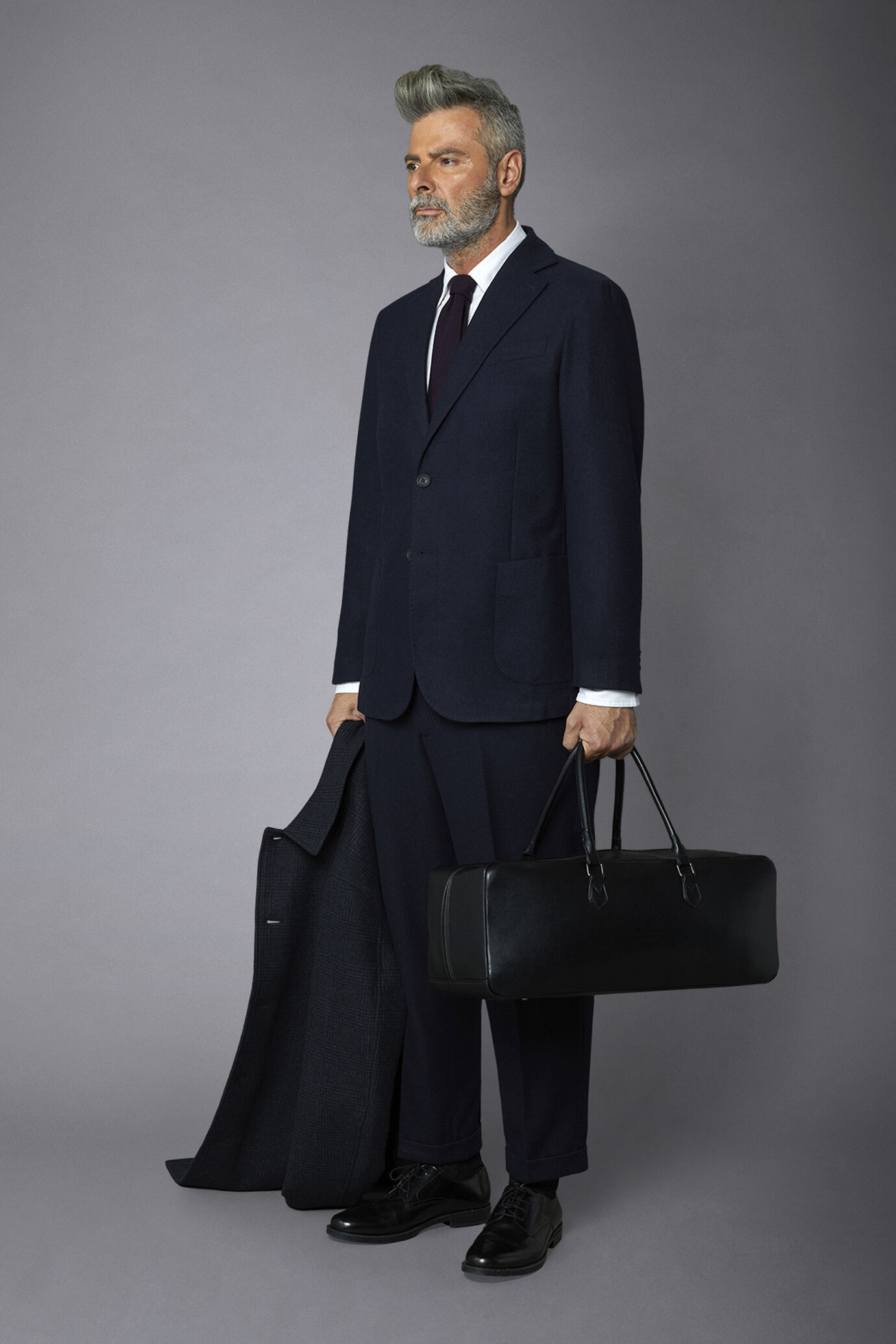Giacca uomo monopetto misto lana regular fit image number 1
