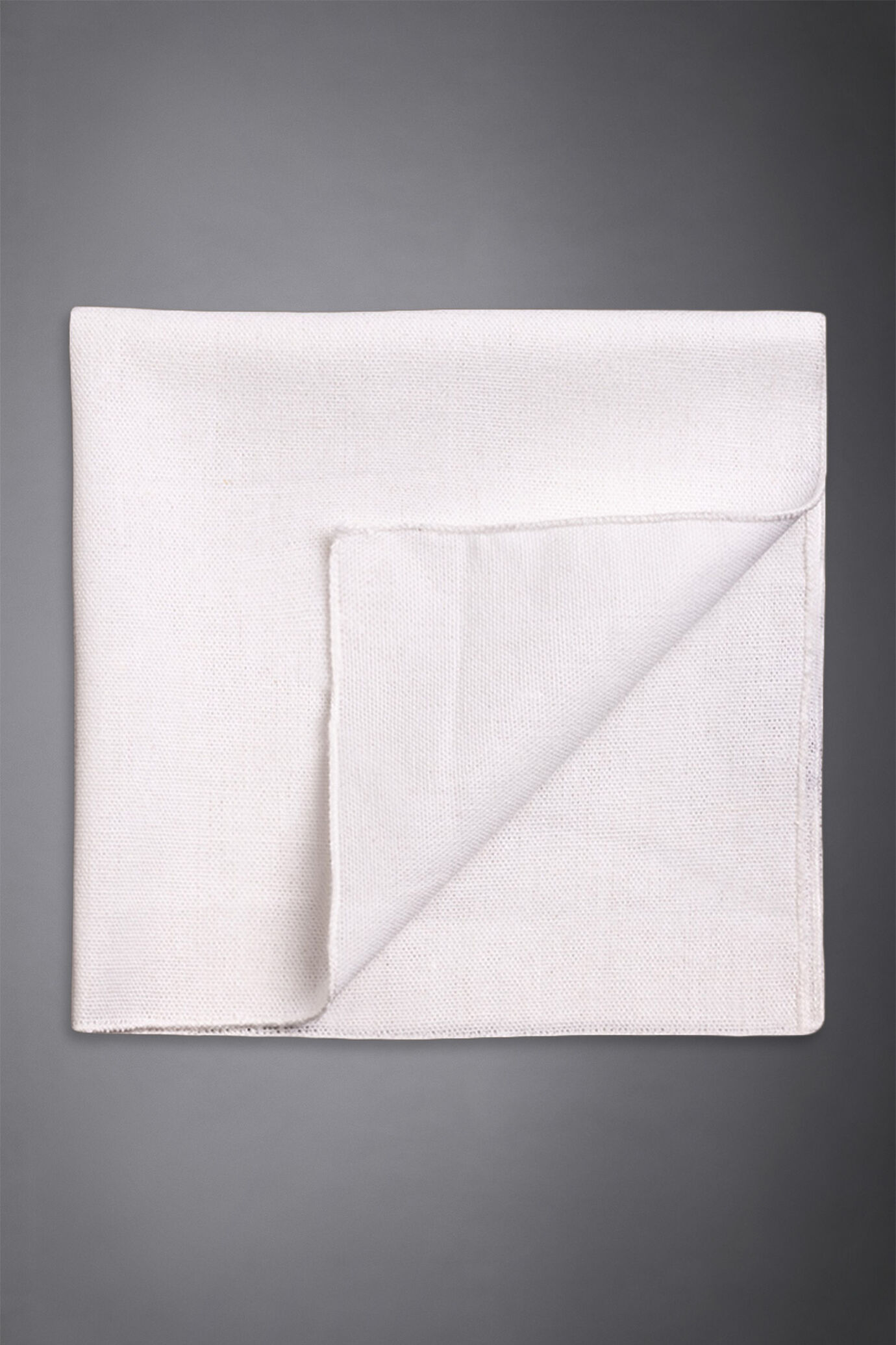 White linen and cotton men's pochette