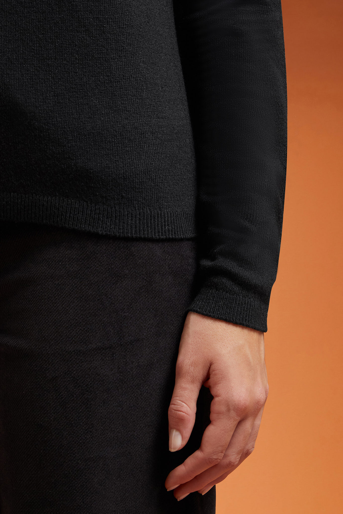 Hochgeschlossener Damen-Pullover aus einer Kaschmir-Wollmischung in normaler Passform image number 2