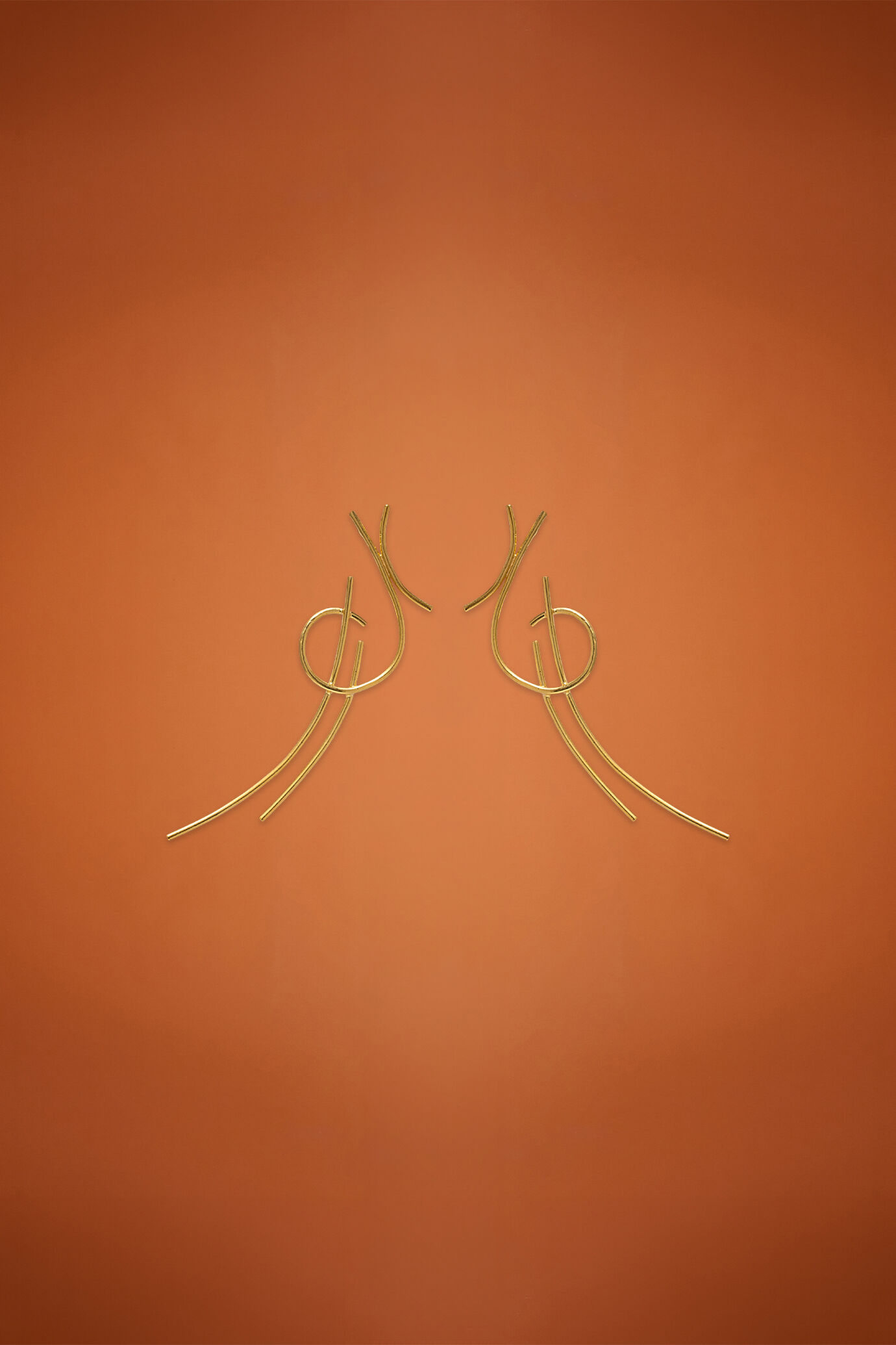 Orecchini donna in ottone image number 0