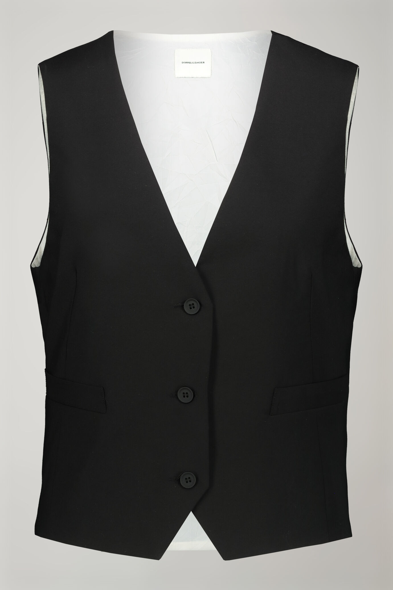 Gilet donna tinta unita regular fit image number 4