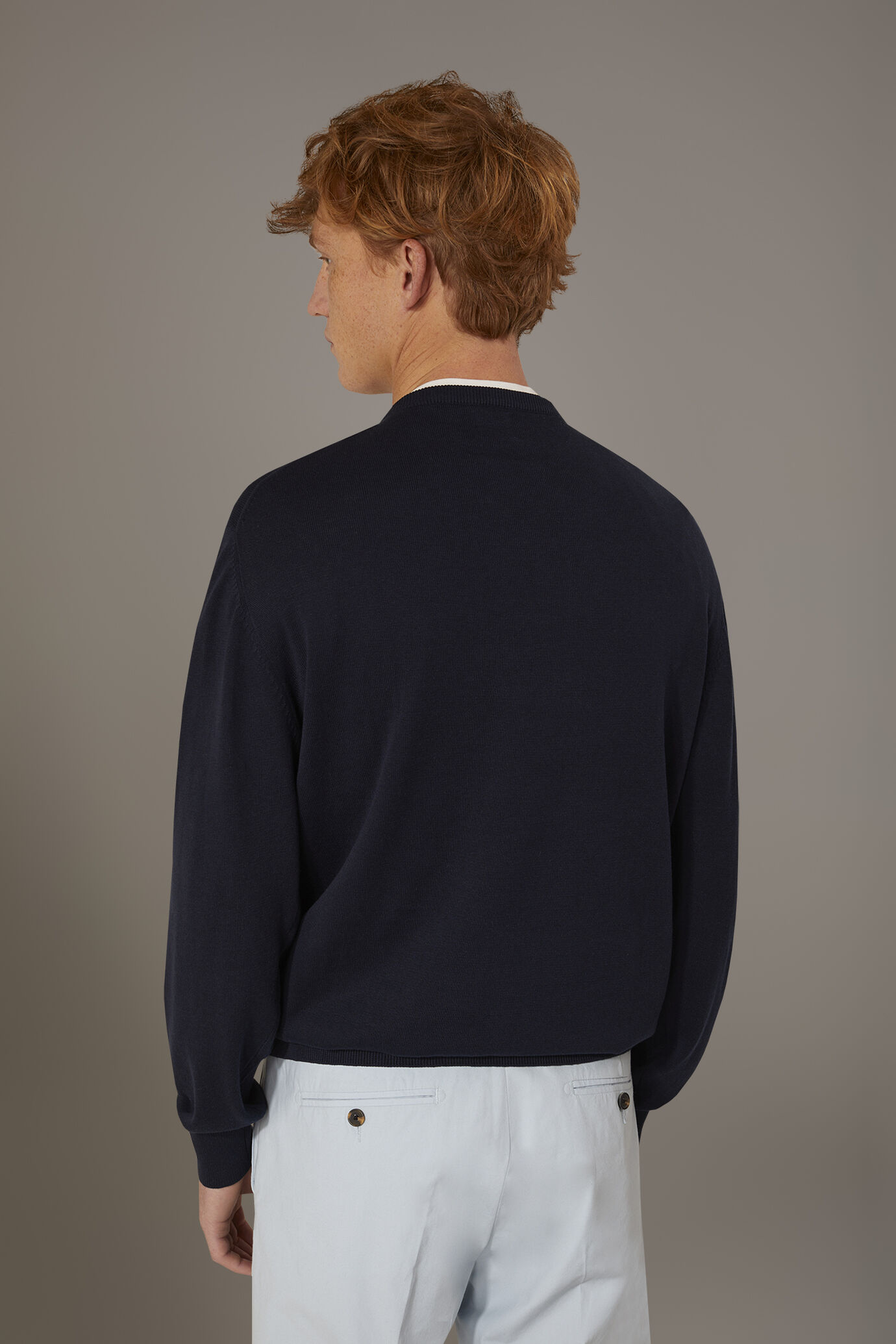 Pull col rond 100% coton image number 3