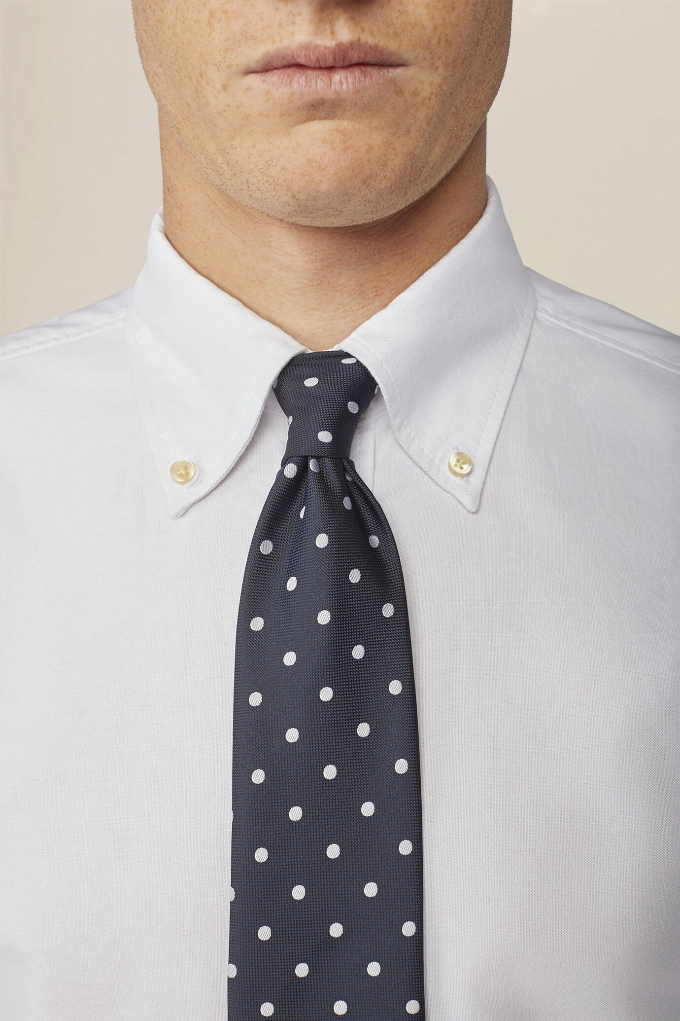 Cravatta uomo con pois image number 0