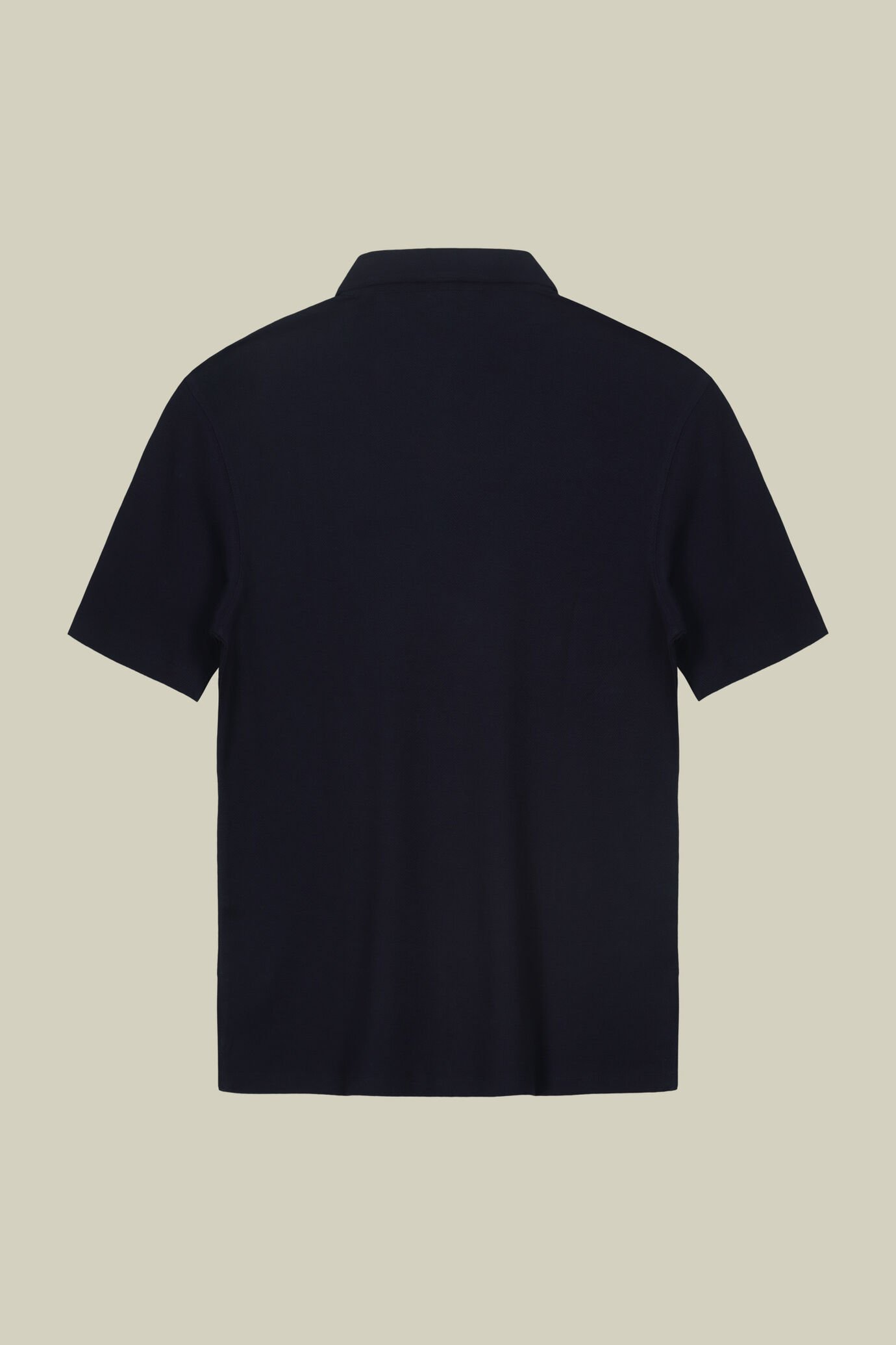 Men's short-sleeved polo shirt in 100% honeycomb cotton image number 5
