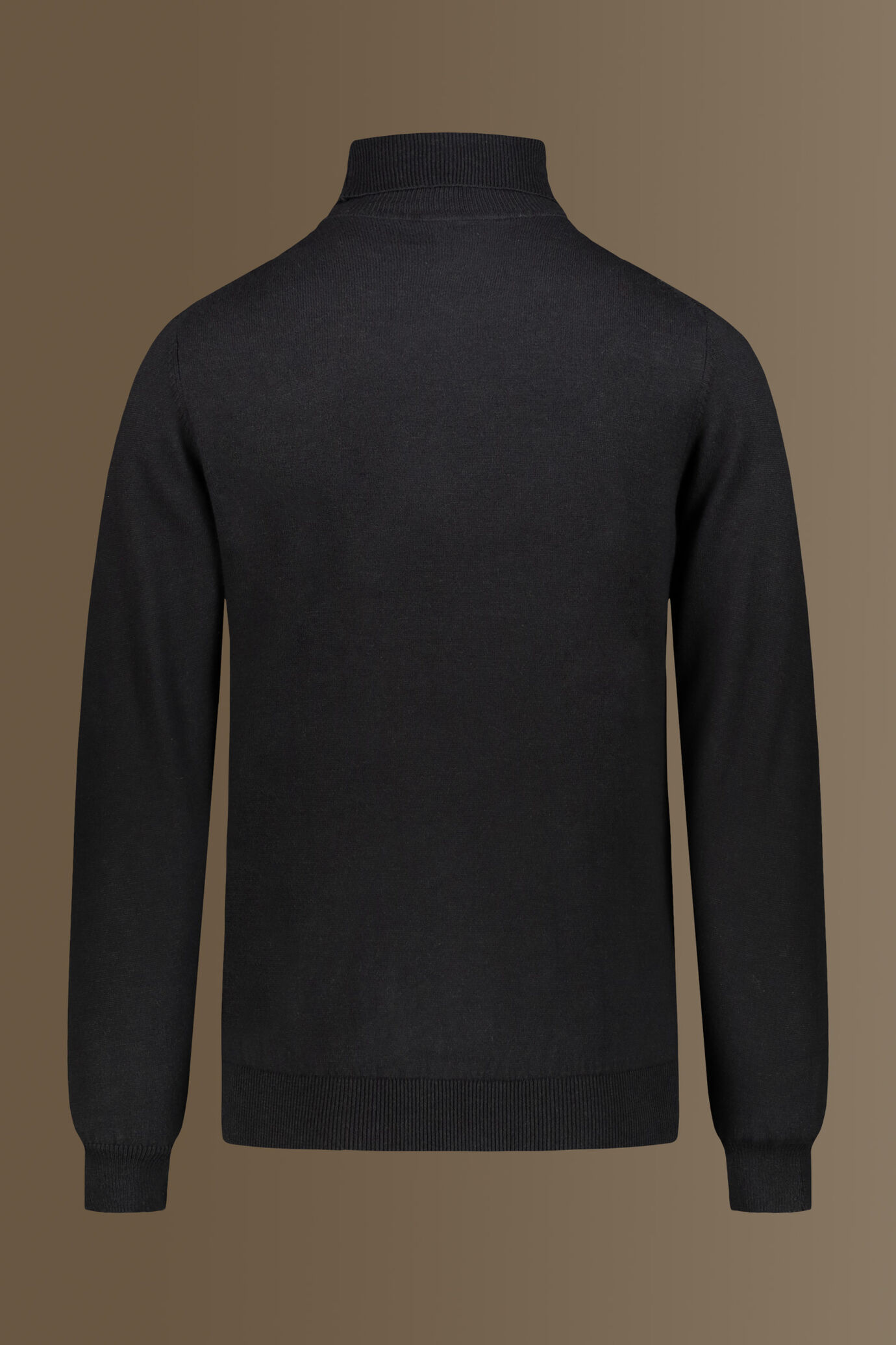 Maglia collo alto misto lana e cotone image number 1