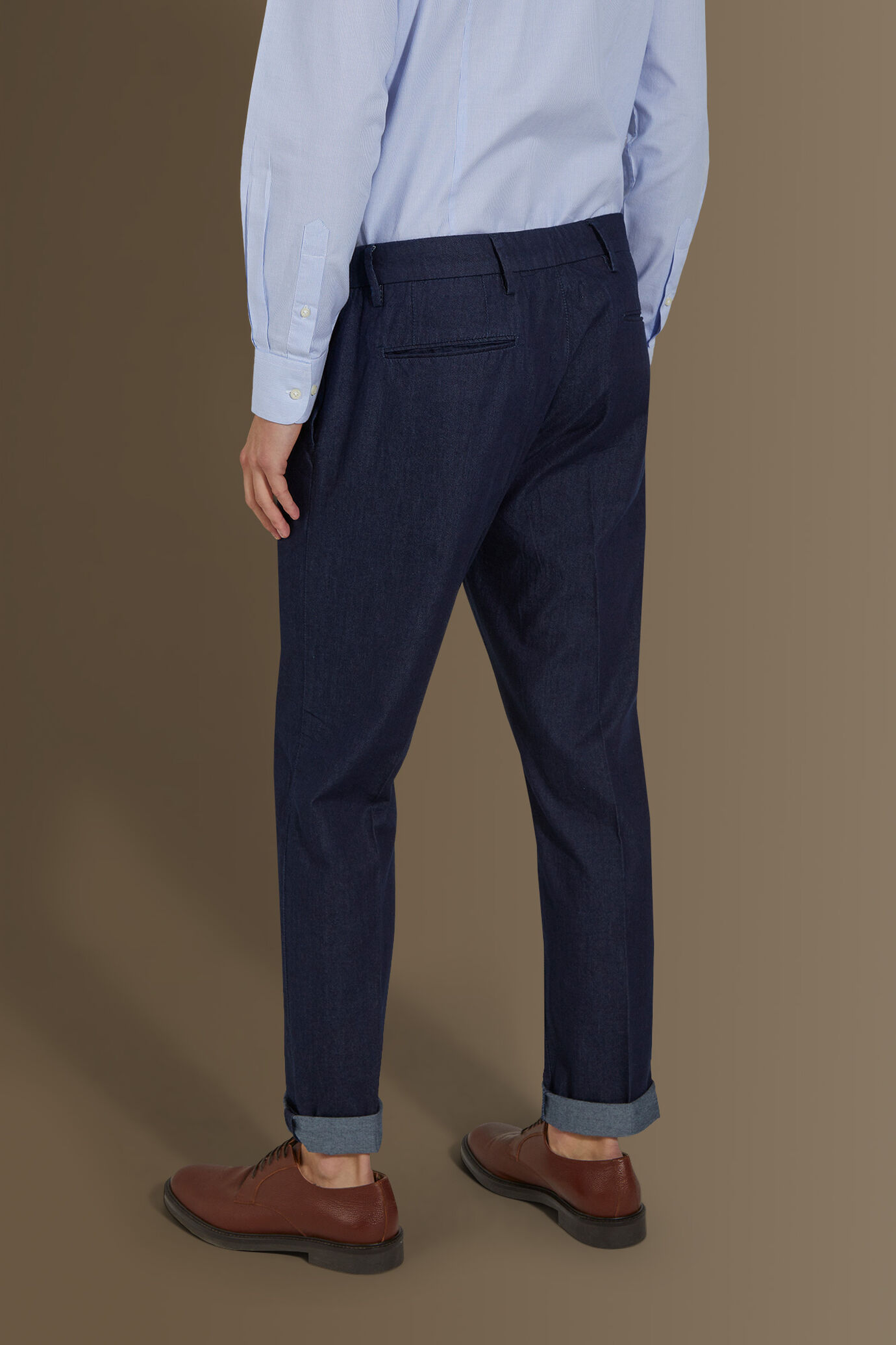 Pantalone chino uomo in denim image number 2