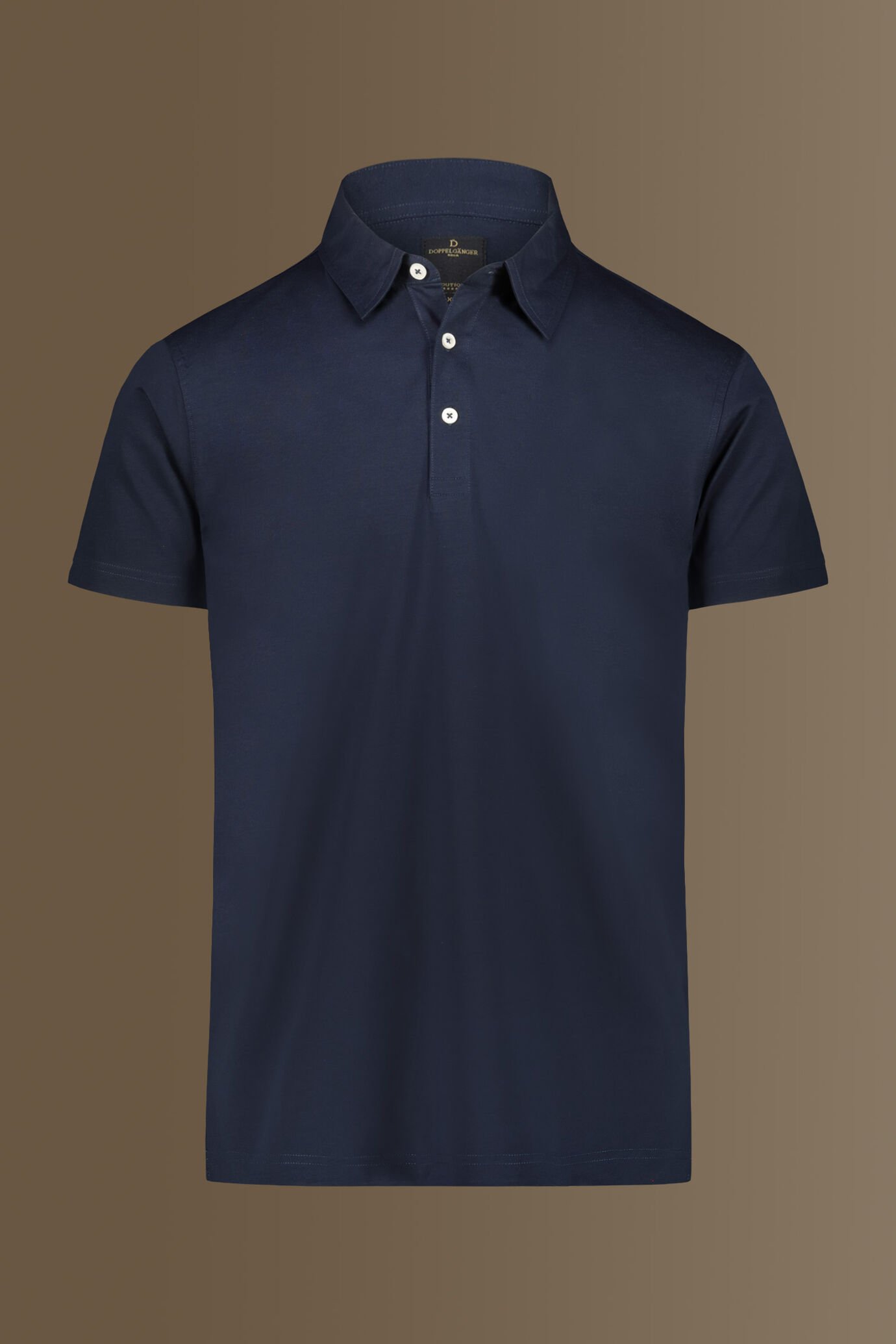 Short sleeves polo pure cotton jersey image number 3