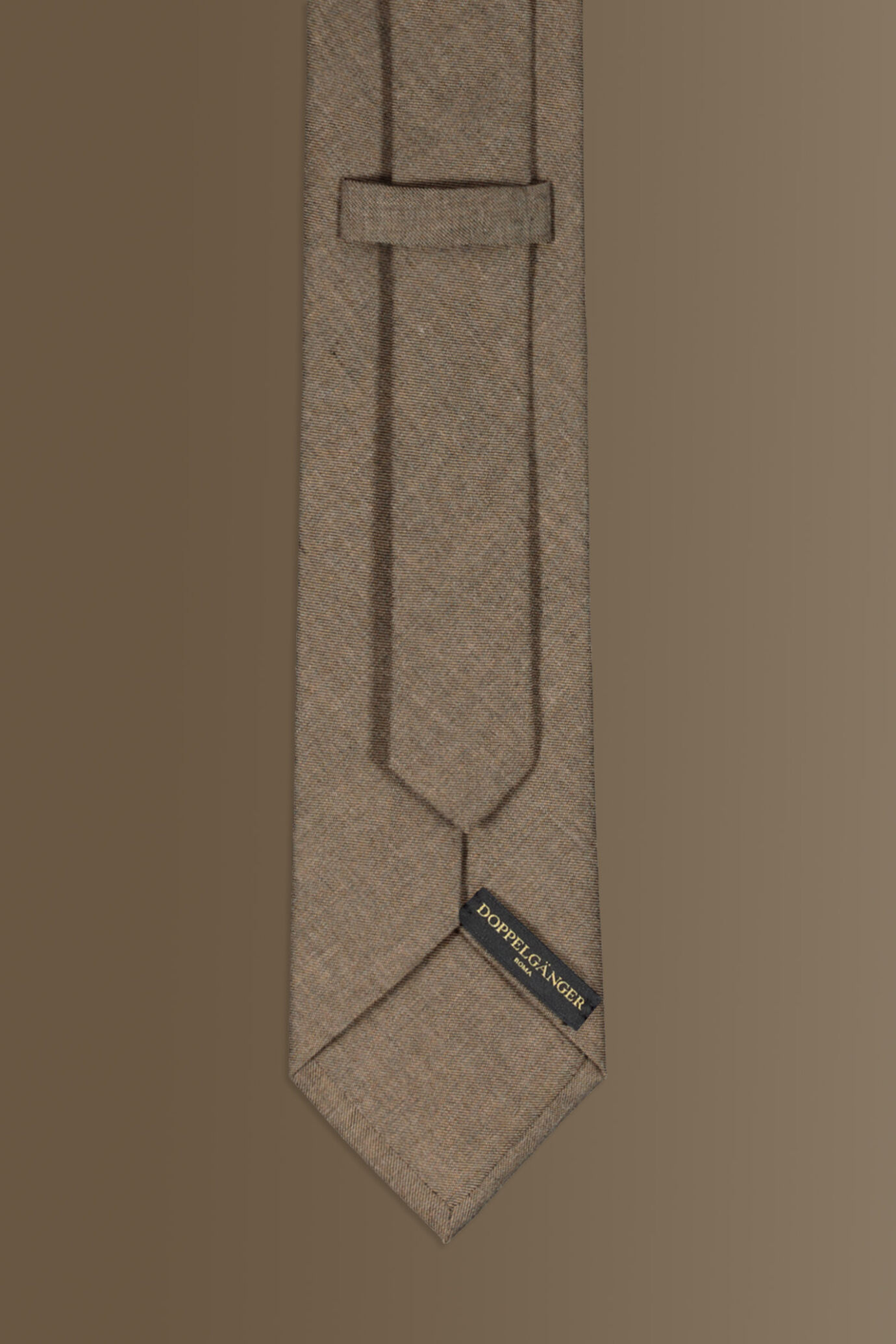 Poly wool touch tie - plain colour image number 1