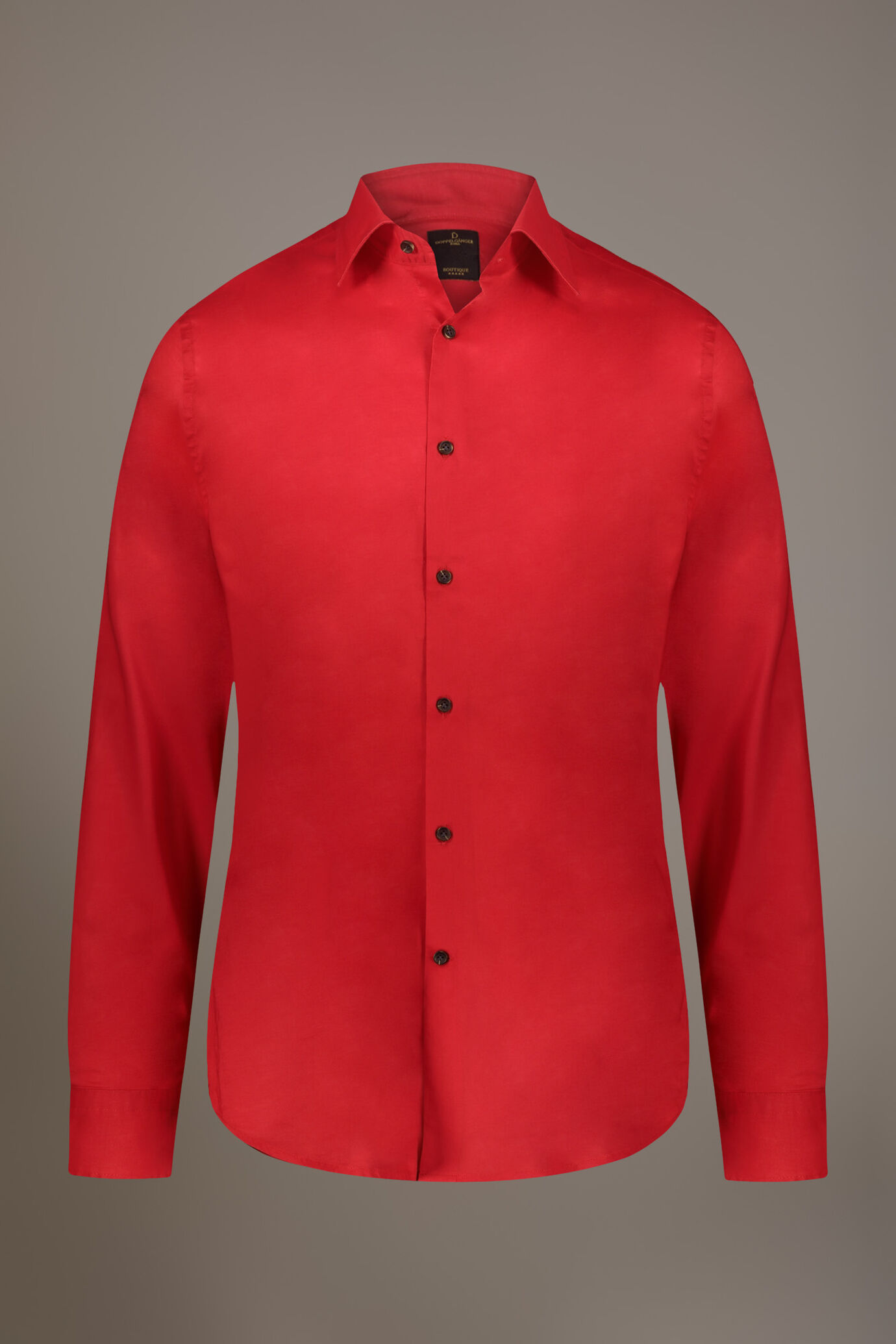 Camicia casual collo francese comfort fit in mussola di cotone image number 3