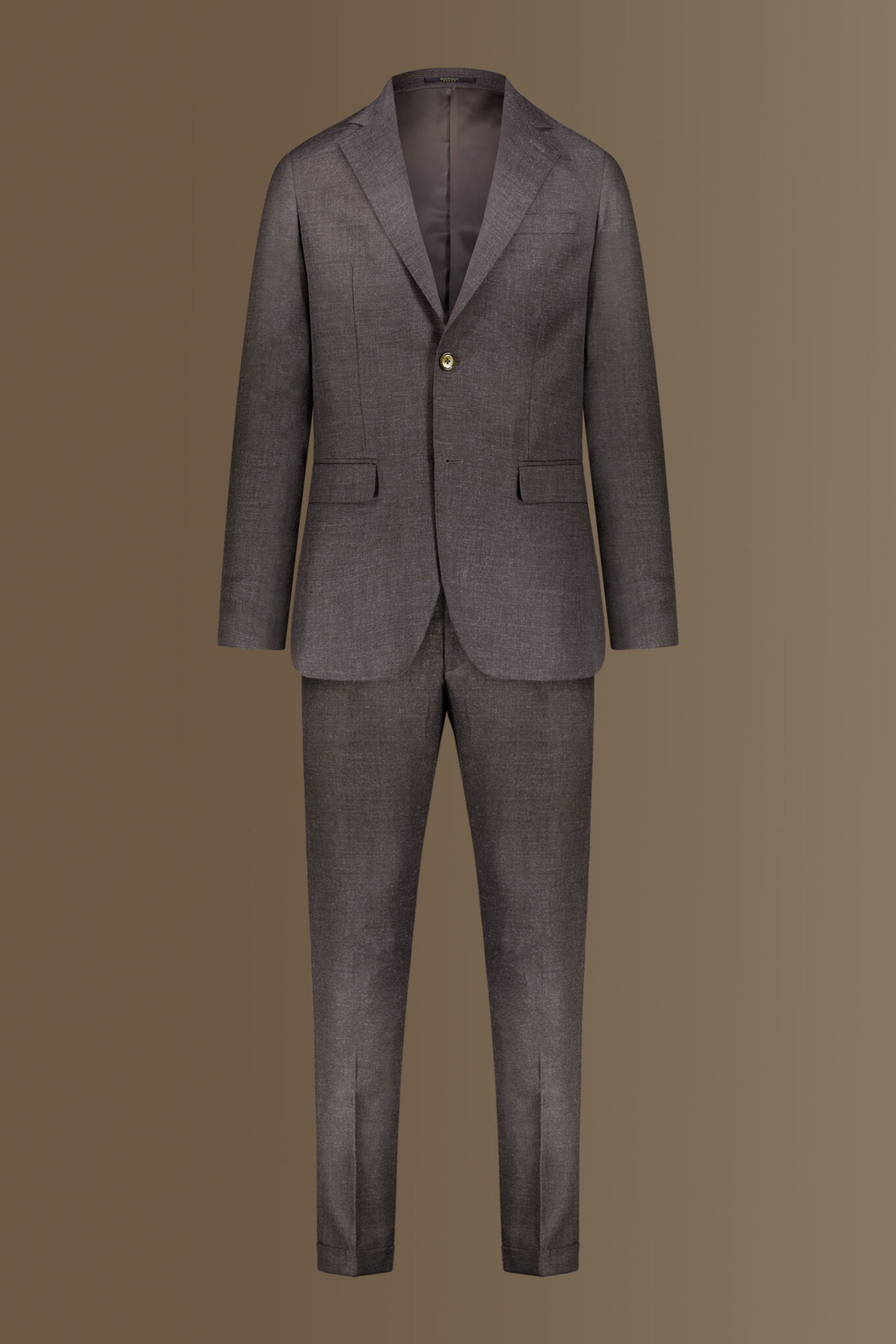 Single-breasted solid color suit with trousers with pinces image number 9