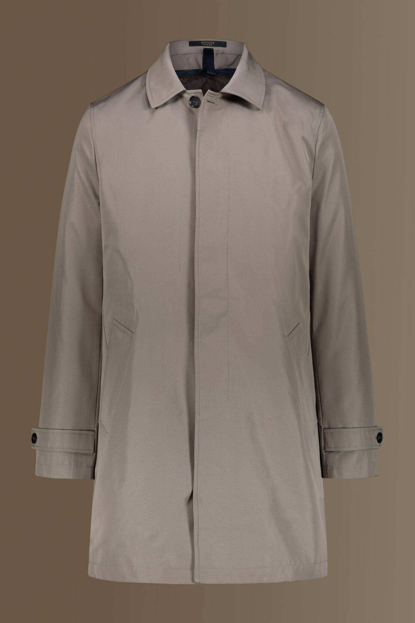 Coated padded tech raincoat image number 6