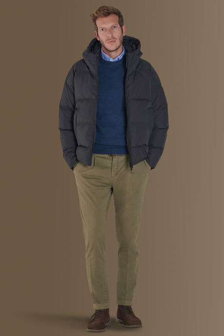 Quilted padded jacket poly tech