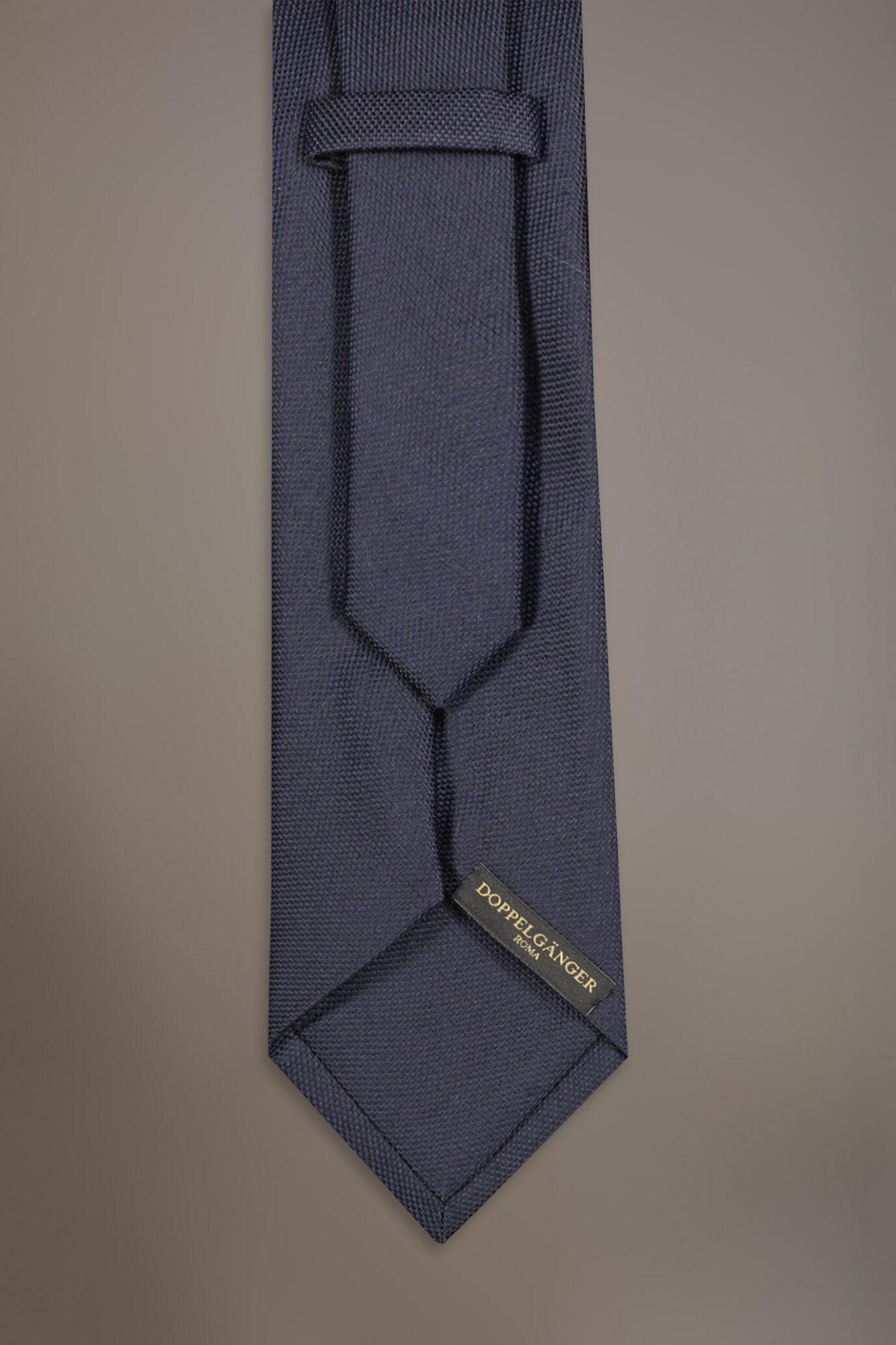 Cravatta misto fibre bamboo tinta unita image number 1