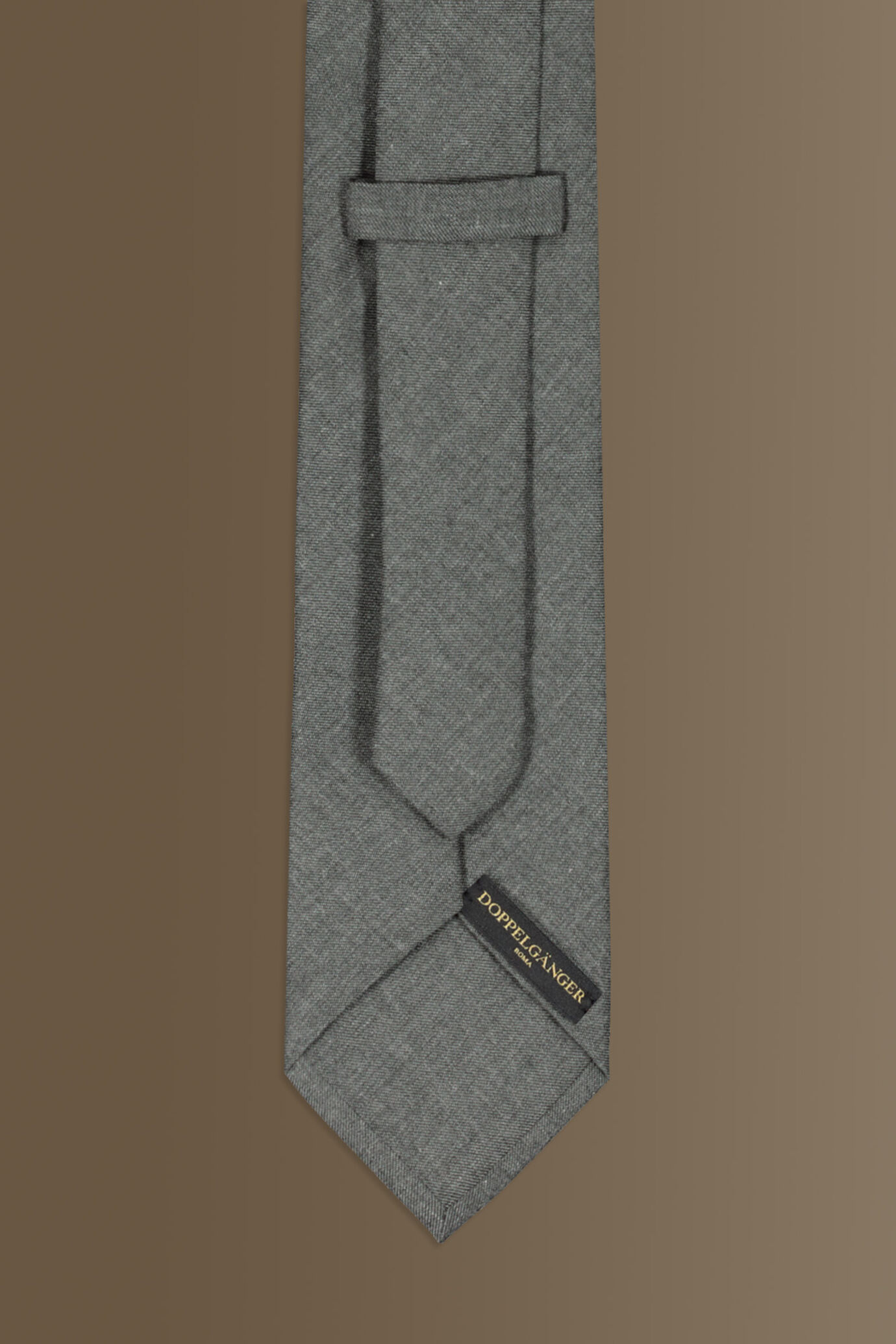 Poly wool touch tie - plain colour image number 1