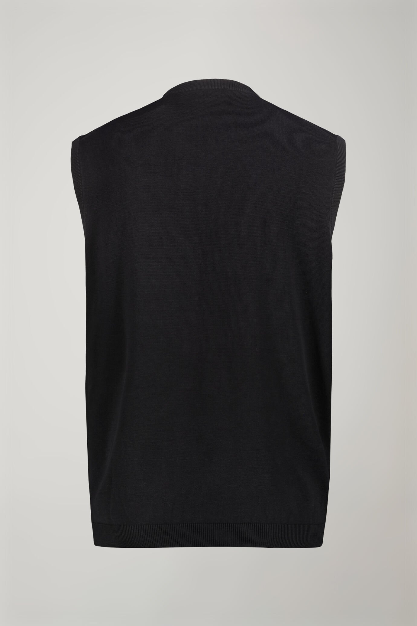 Gilet uomo girocollo 100% cotone regular fit image number 5