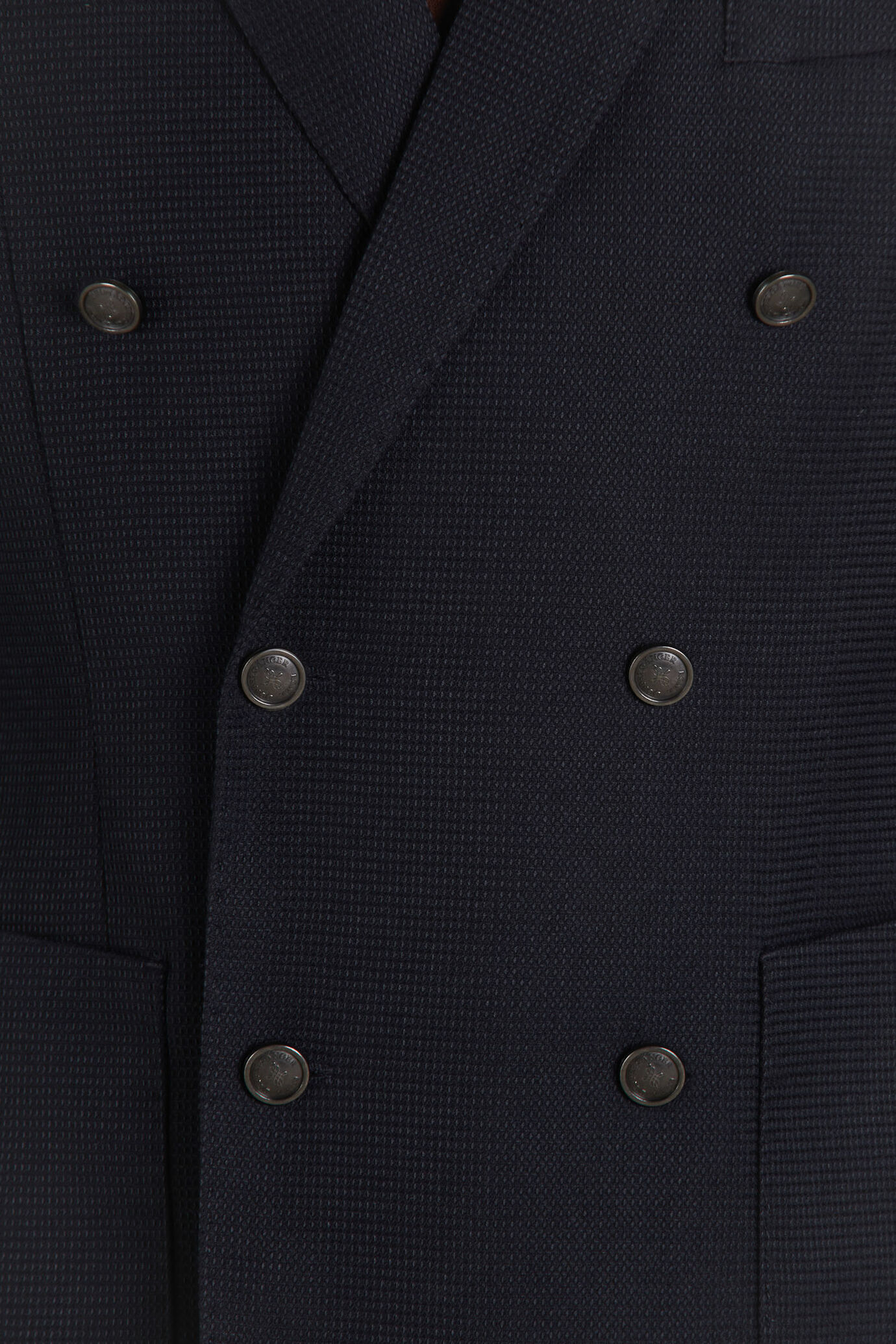 Double breasted jacket peak lapel with patch pockets image number 3