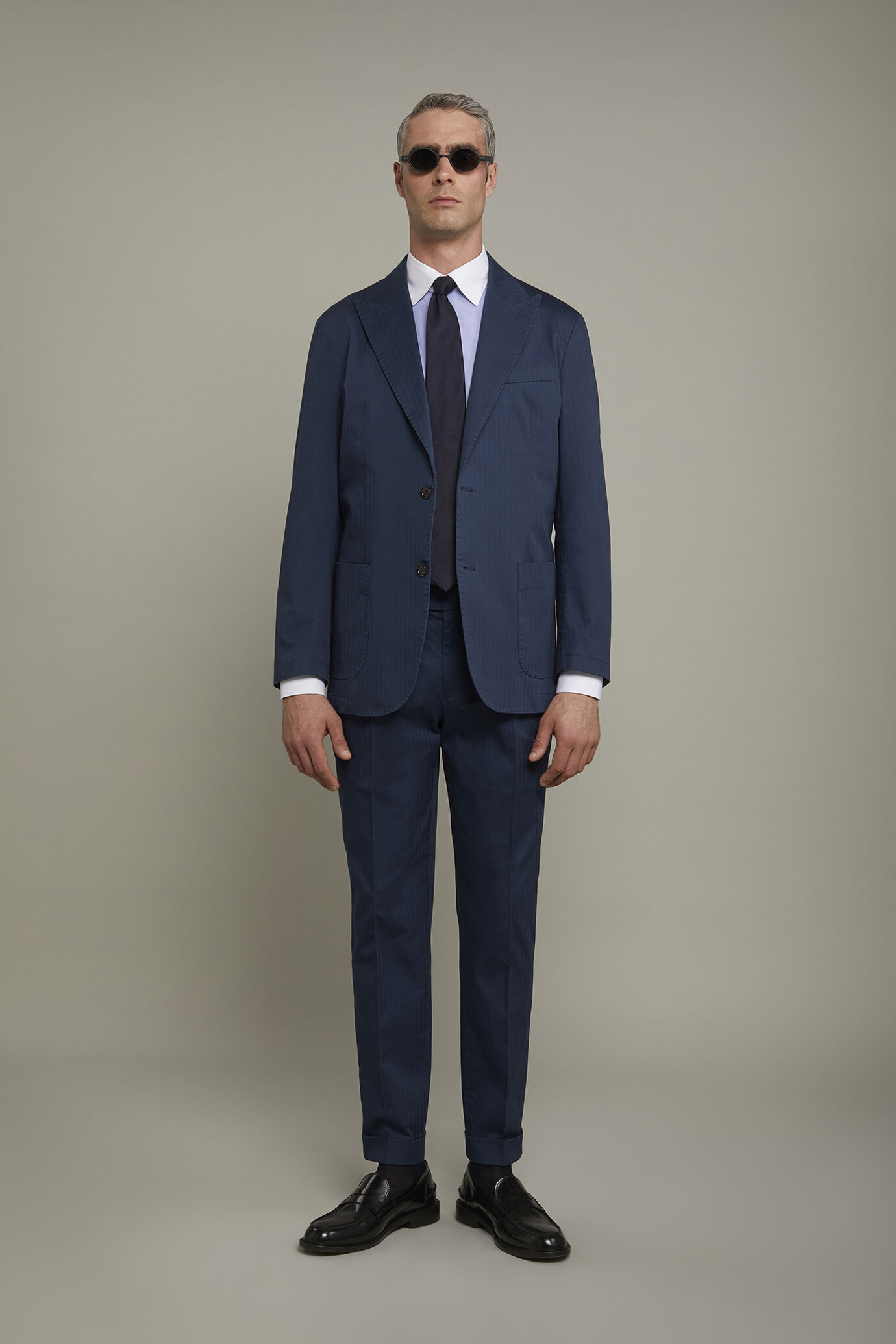Men's classic double pleat regular fit trousers image number 0