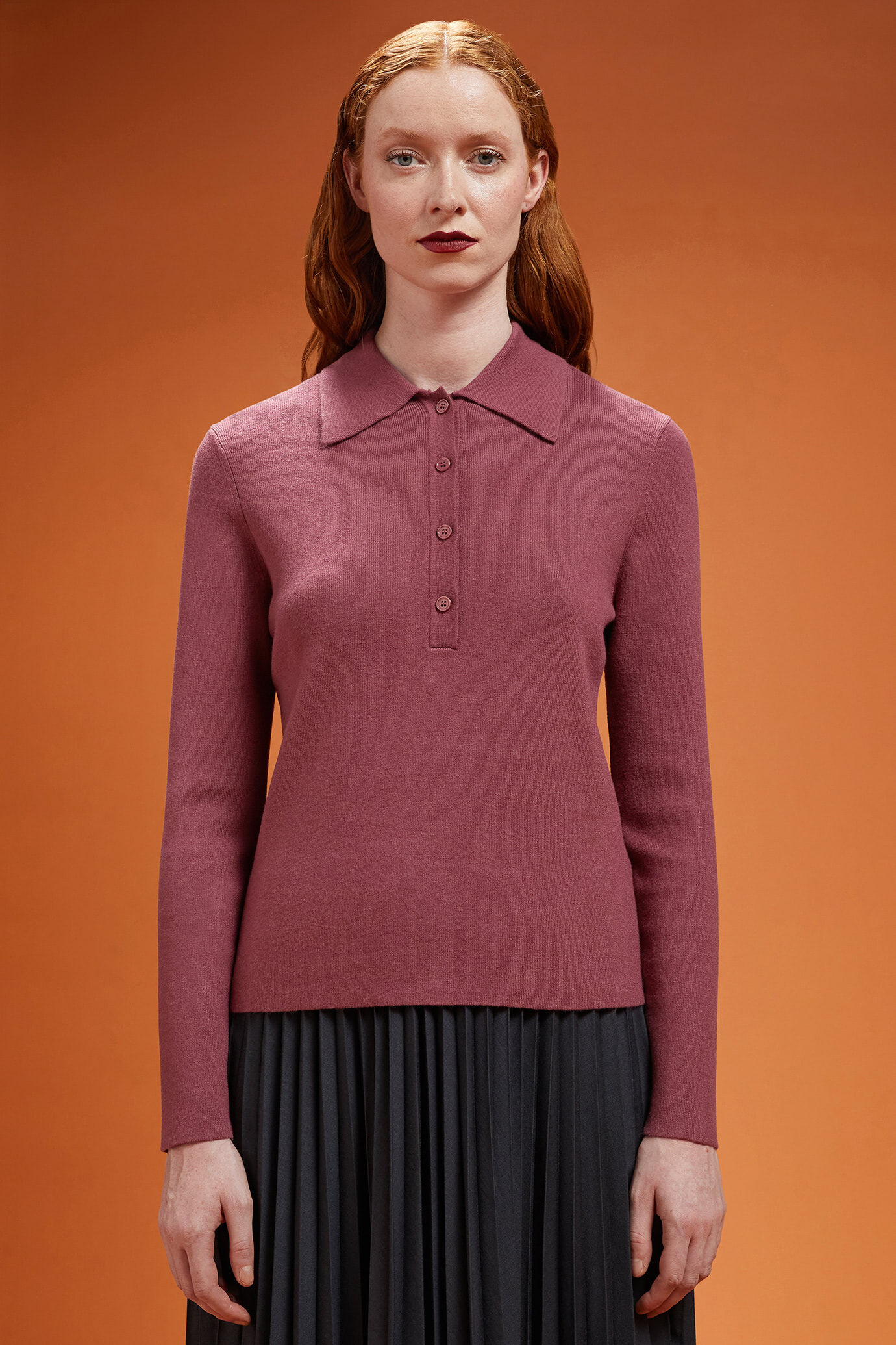 Polo donna a manica lunga regular fit Doppelganger Maglie Donna Online