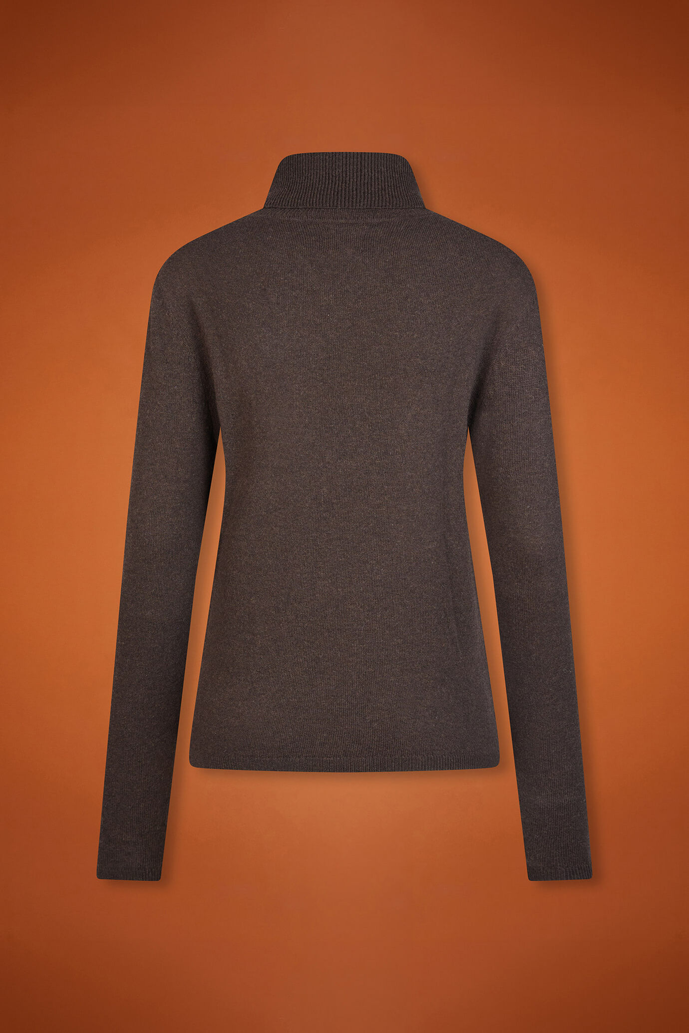 Pull col montant pour femme, coupe classique, en laine et cachemire image number 6