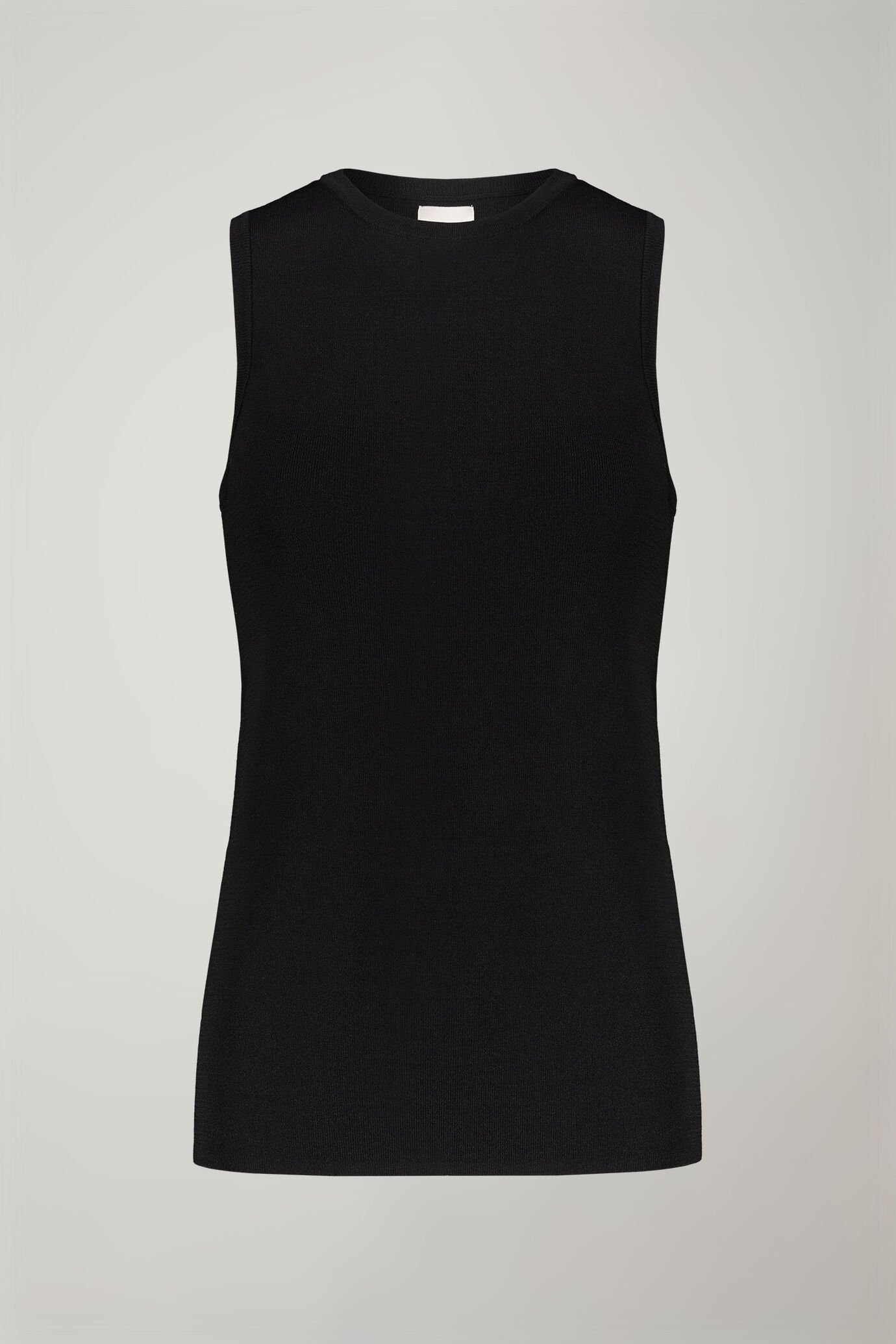 Canotta donna girocollo tinta unita regular fit image number 4