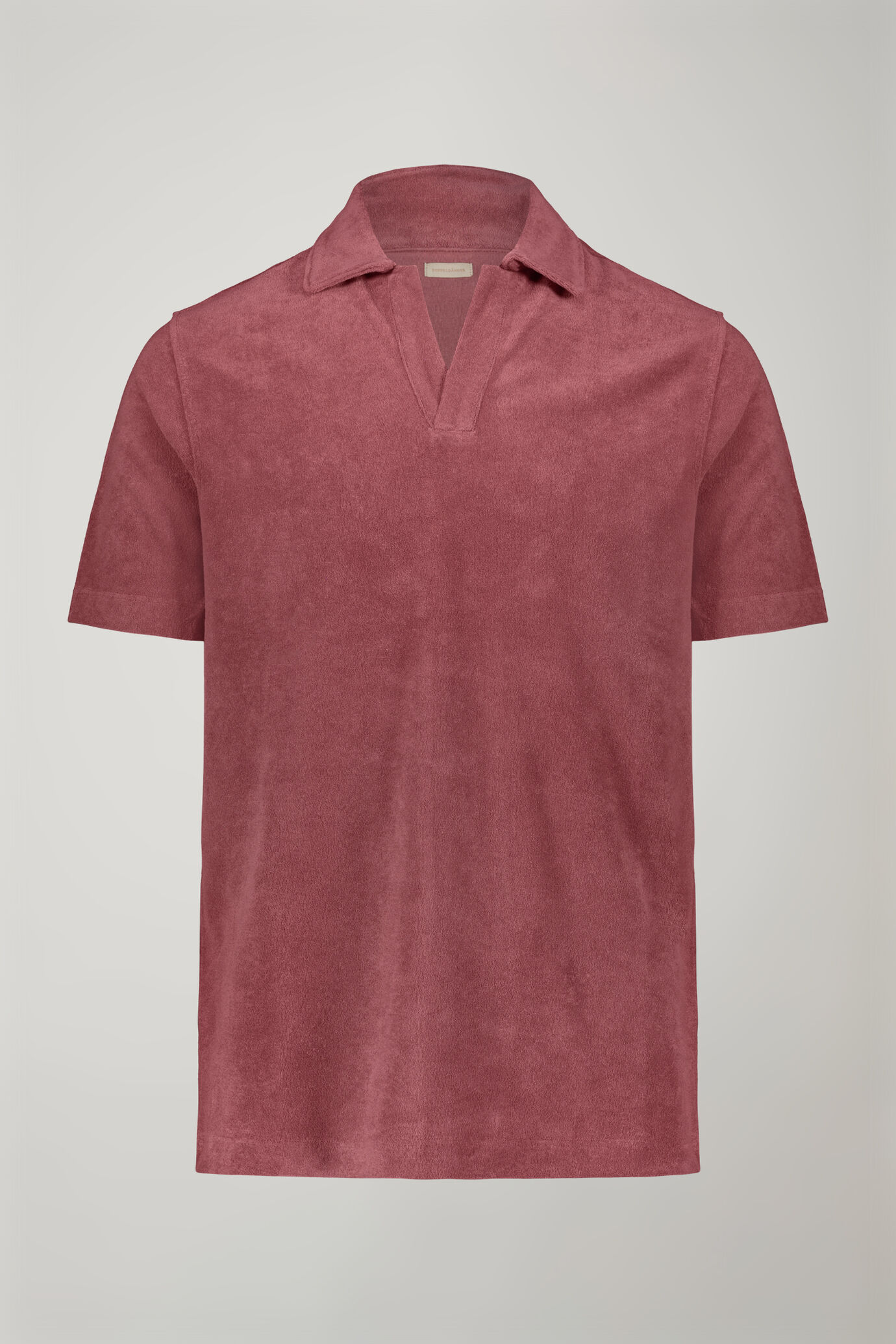 Polo uomo manica corta con collo derby tessuto in spugna regular fit image number 4