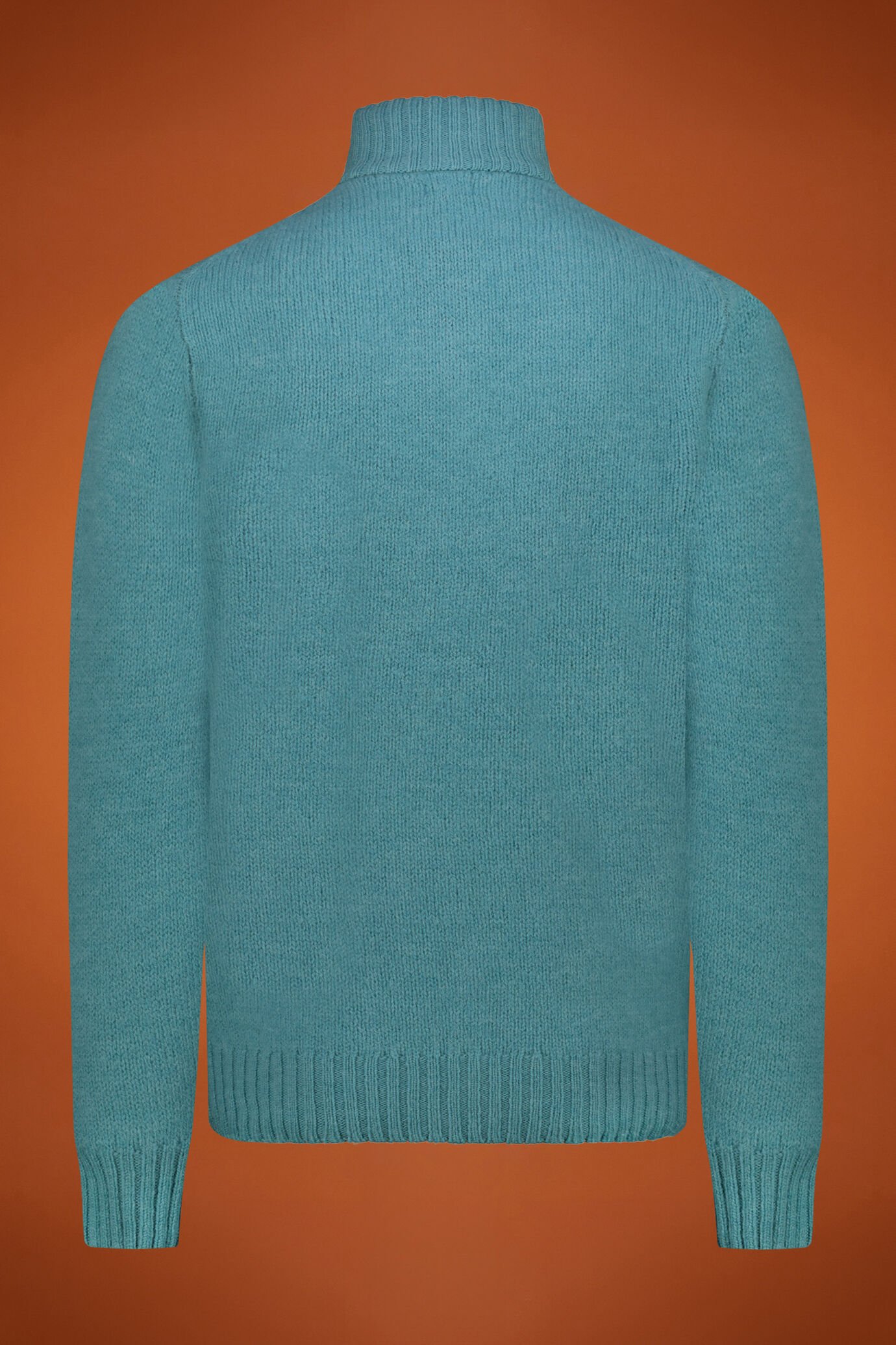 Pull homme à col montant avec zip, 100% laine, coupe classique image number 1