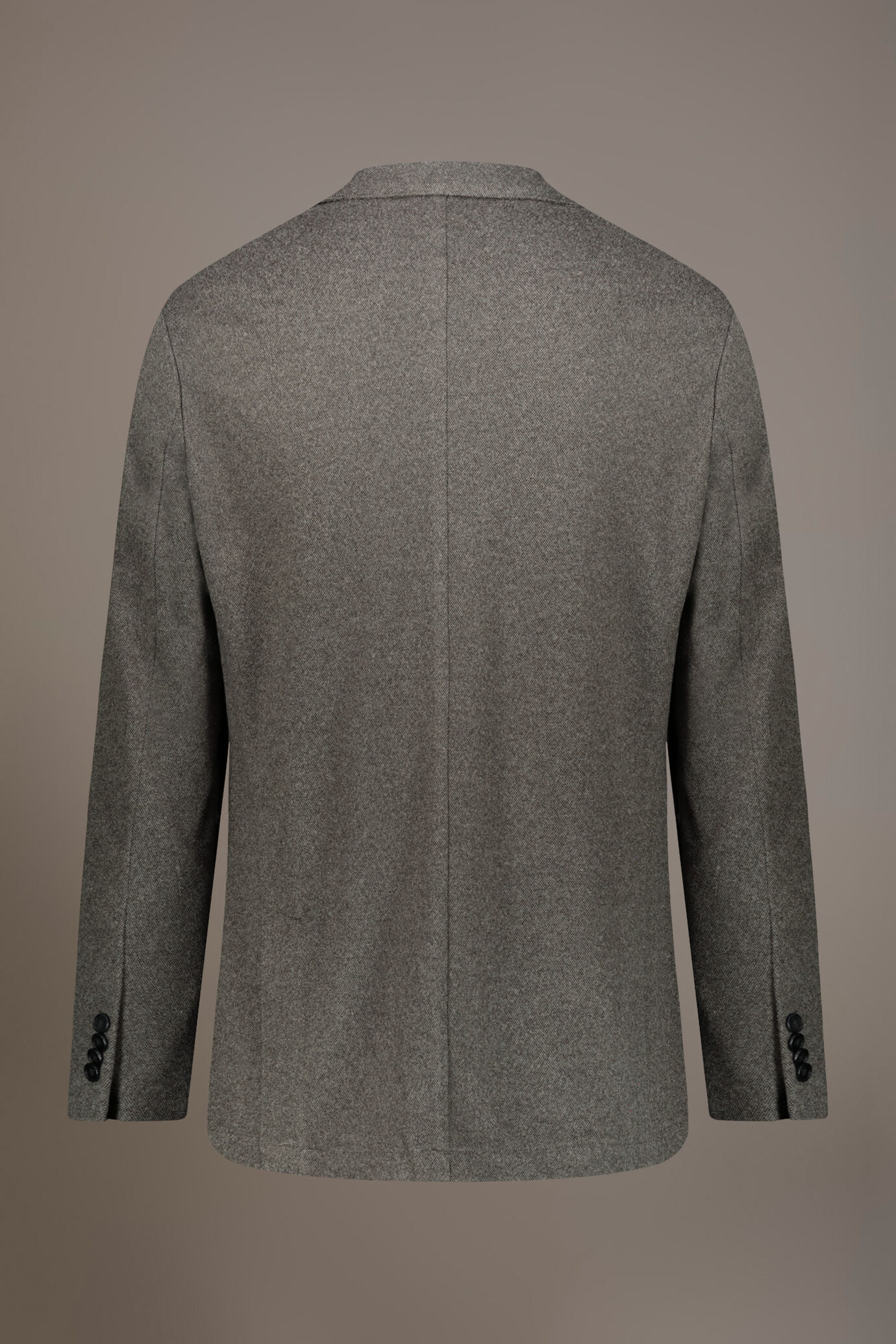Single-breasted jersey jacket with patch pockets image number 6