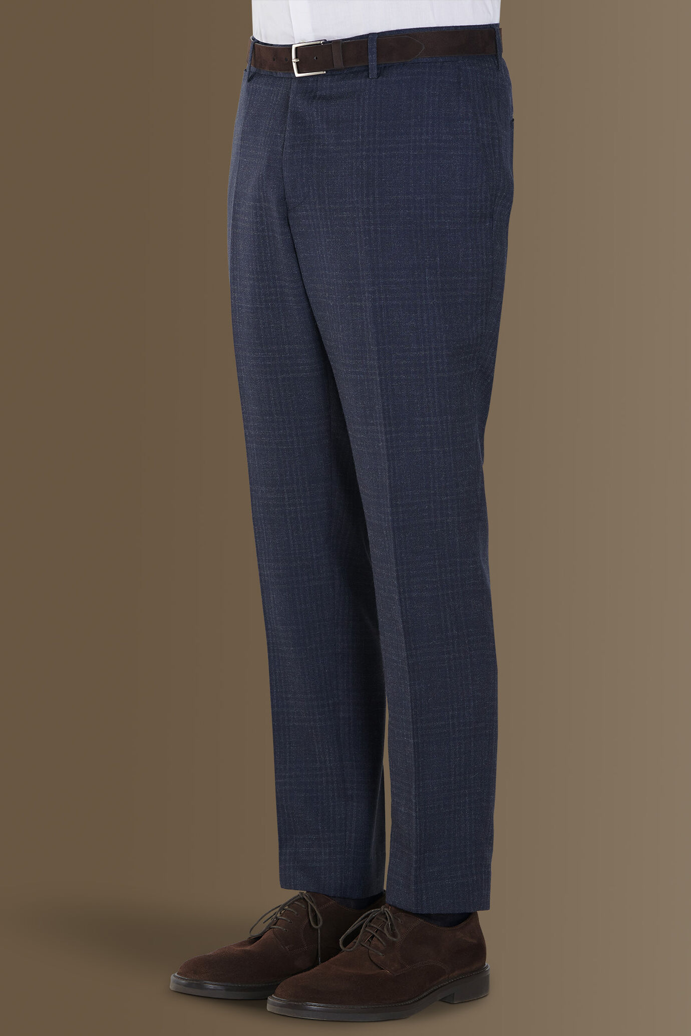 Single-breasted prince of wales fabric suit image number 4