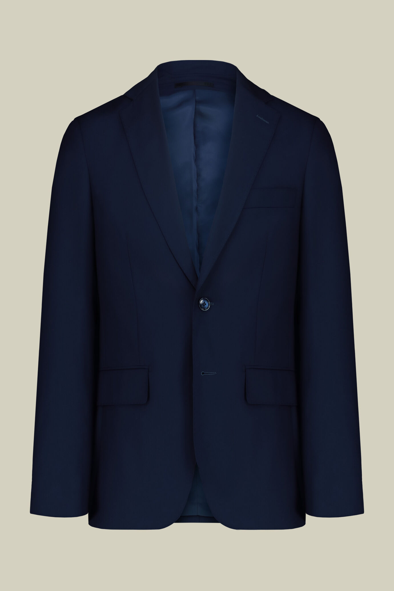 Men's single-breasted suit in twill, regular fit image number 0