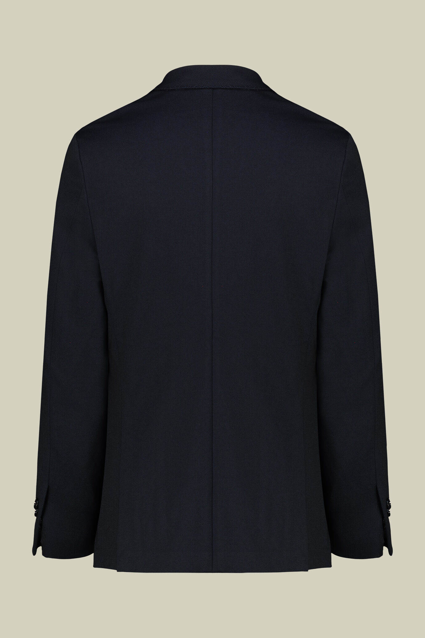 Abito uomo monopetto con tessuto jersey e disegno occhio di pernice regular fit image number 5
