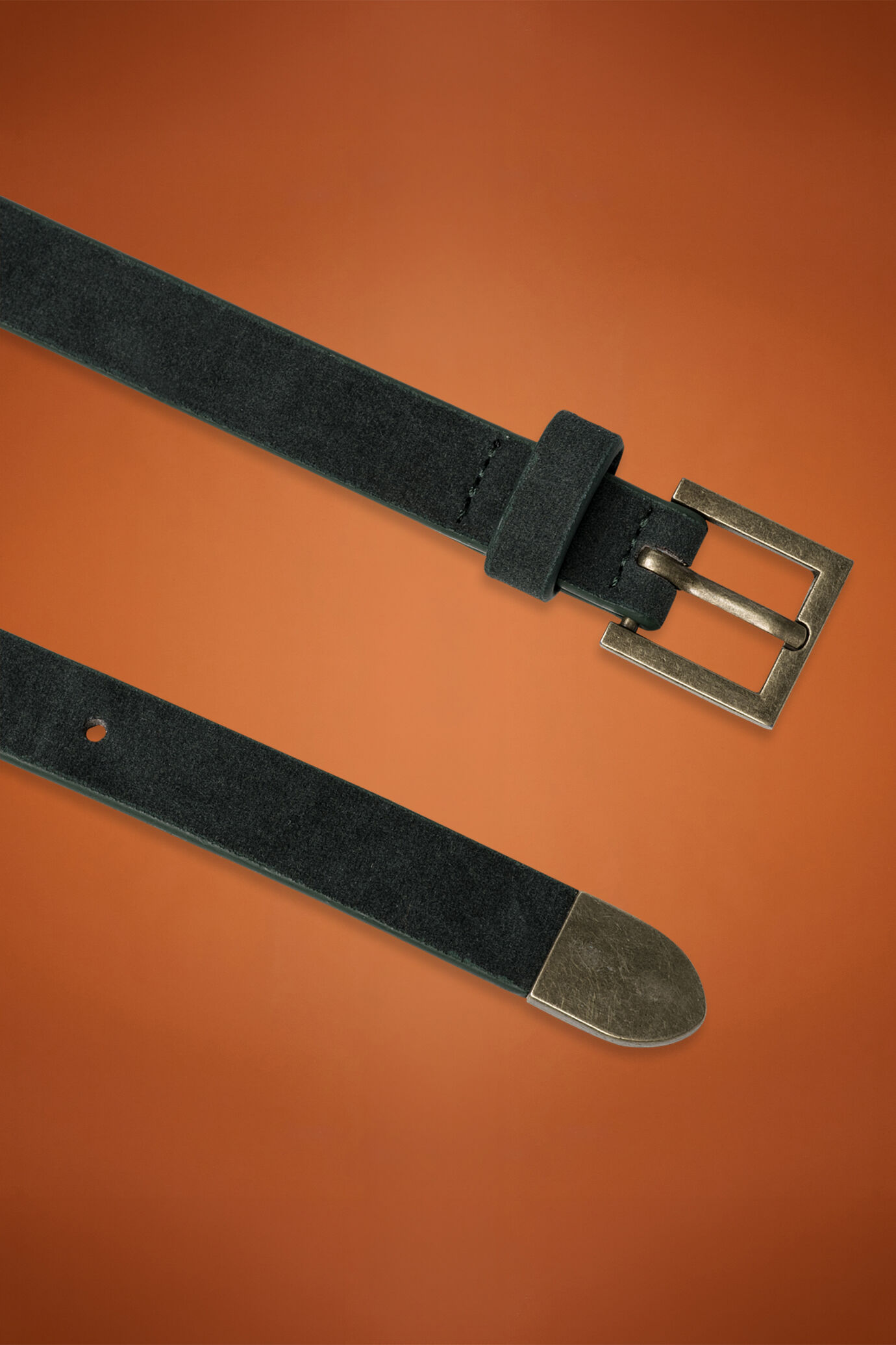 Cintura donna rivestita in pelle scamosciata