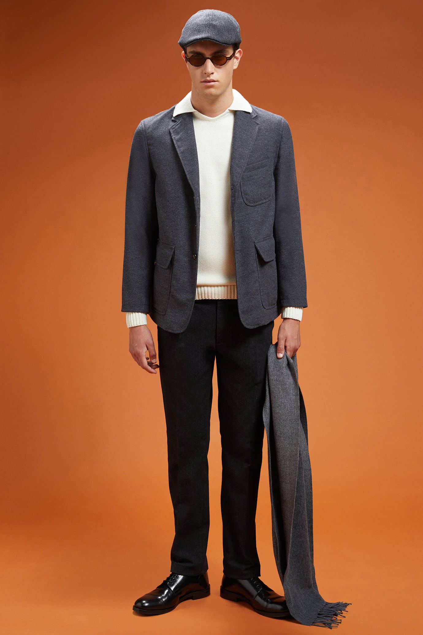 Giacca sportiva uomo in tessuto tweed Wool Blend regular fit image number 1