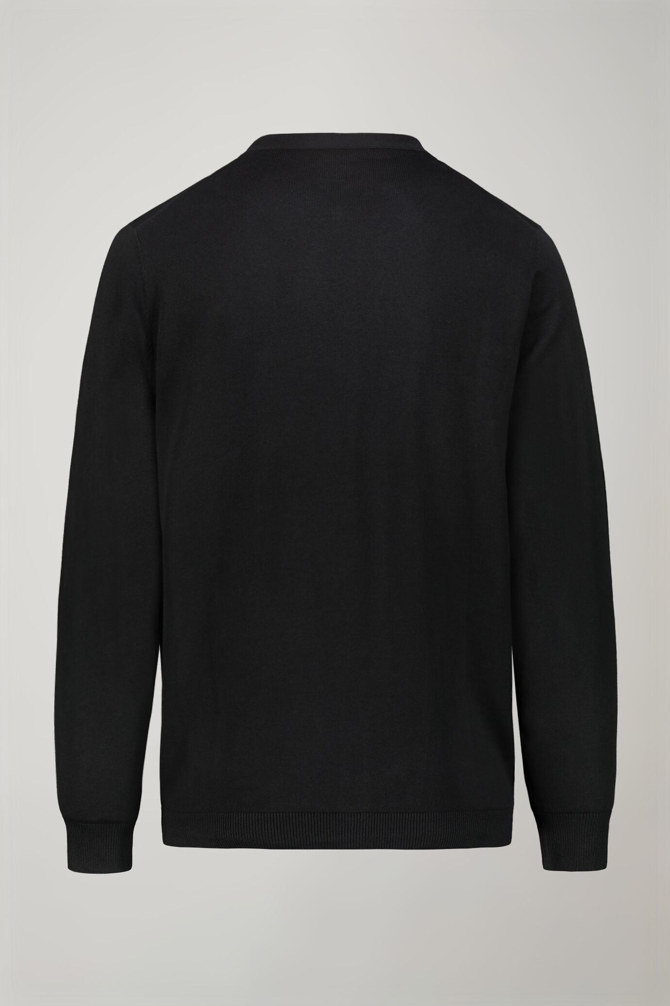 Herren-Strickjacke mit V-Ausschnitt aus 100 % Baumwolle in normaler Passform image number 5