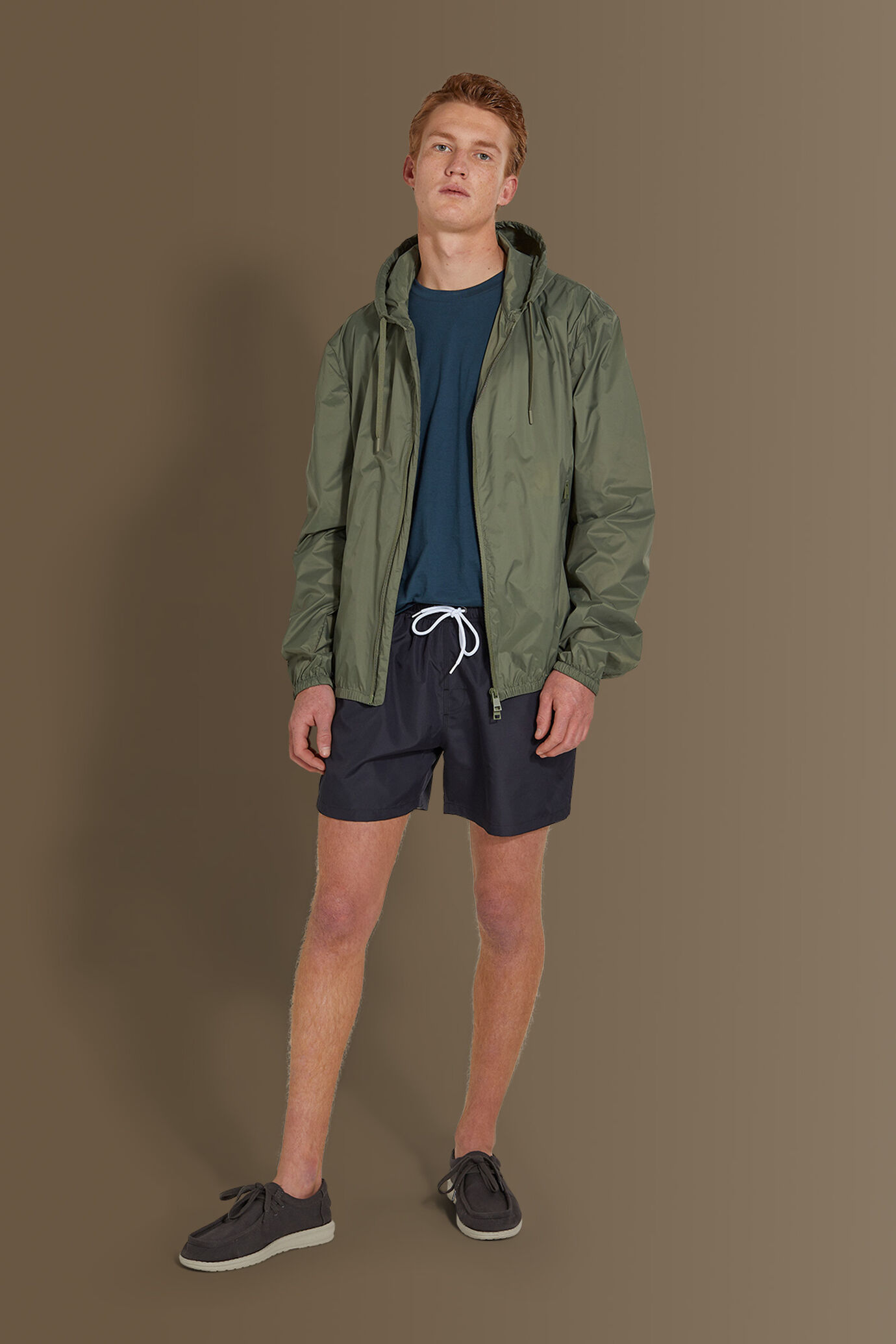 Giacca sailor in tessuto tecnico nylon cirè uomo image number 0