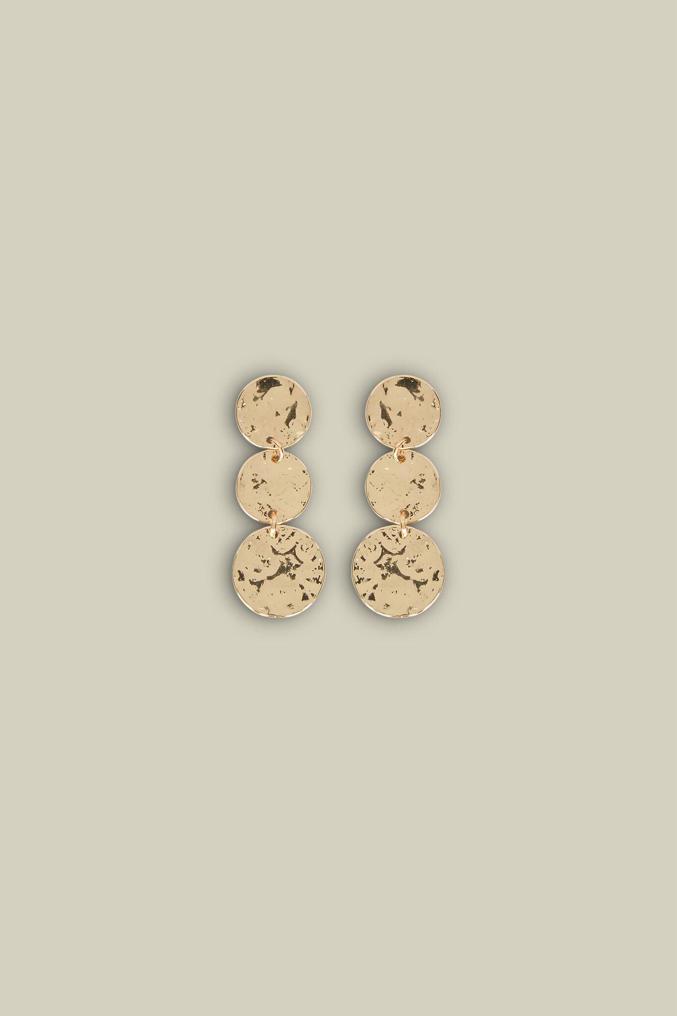 Women's round drop earrings