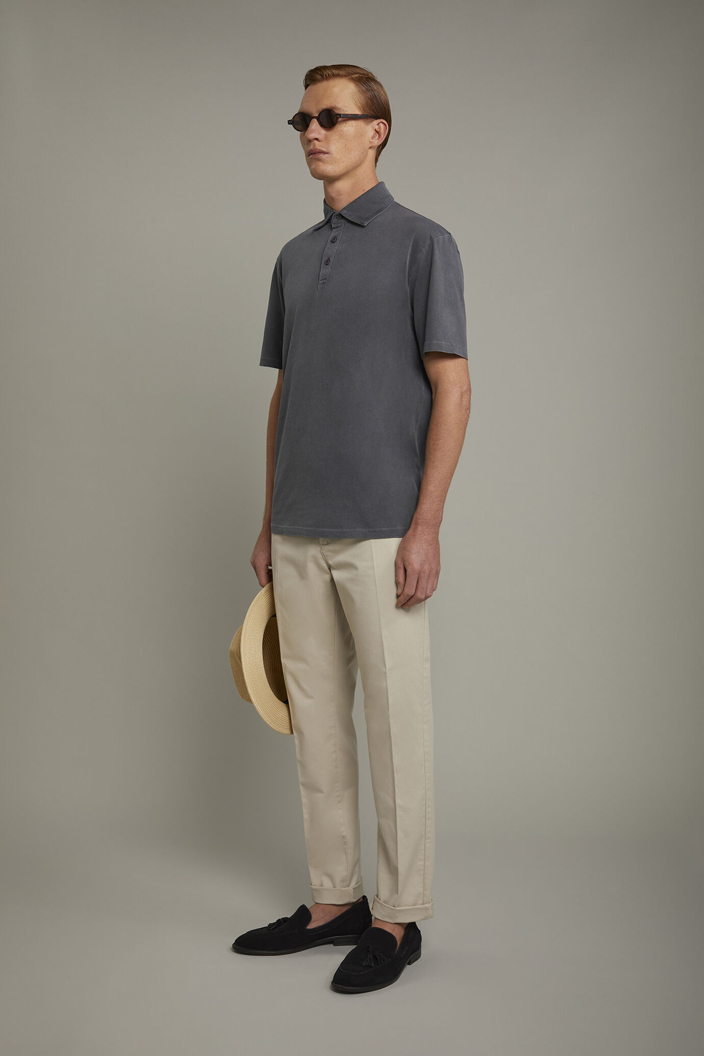 Polo uomo manica corta 100% cotone regular fit image number 1