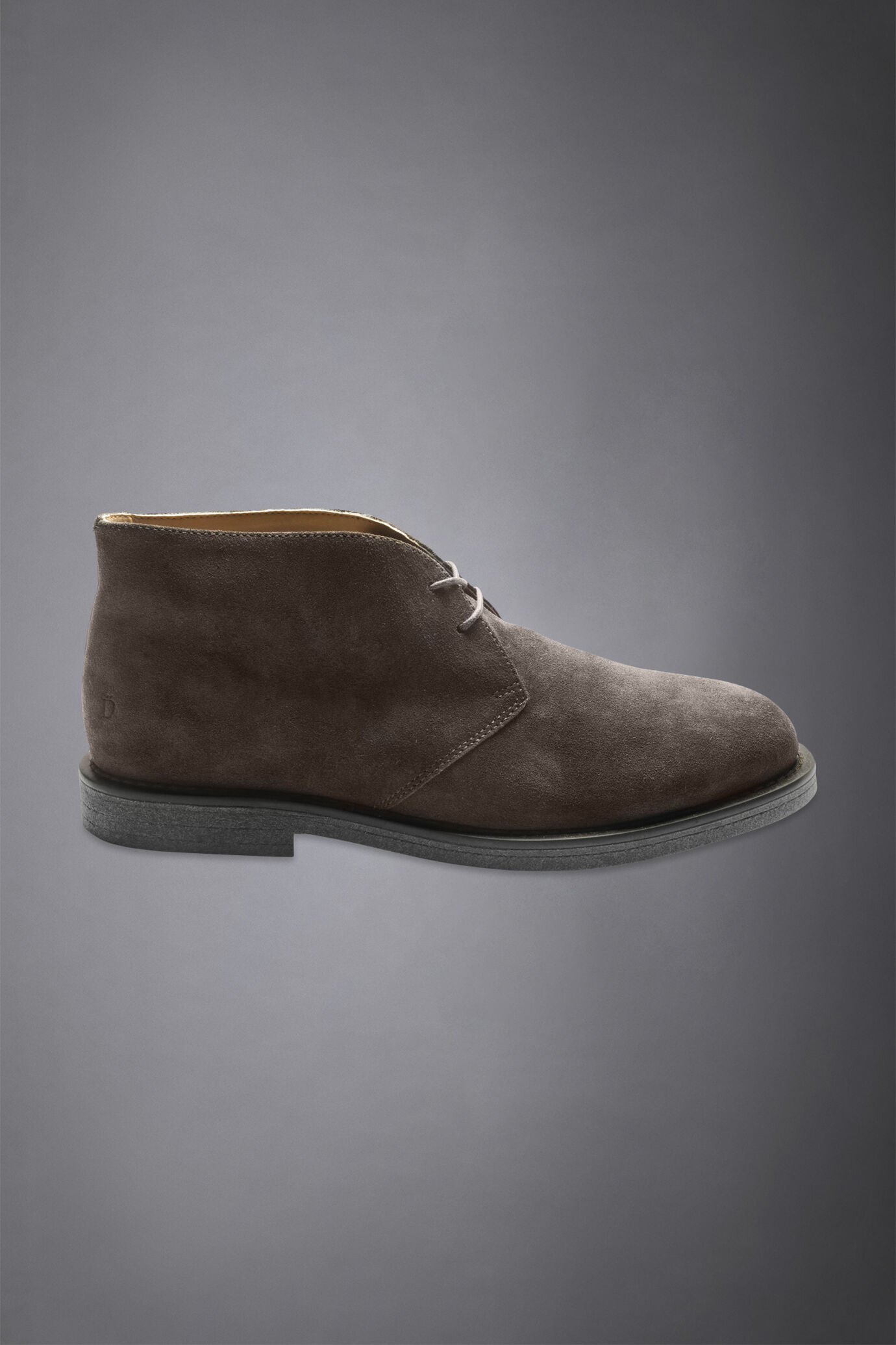 100% suede leather desert boots with rubber sole image number 1