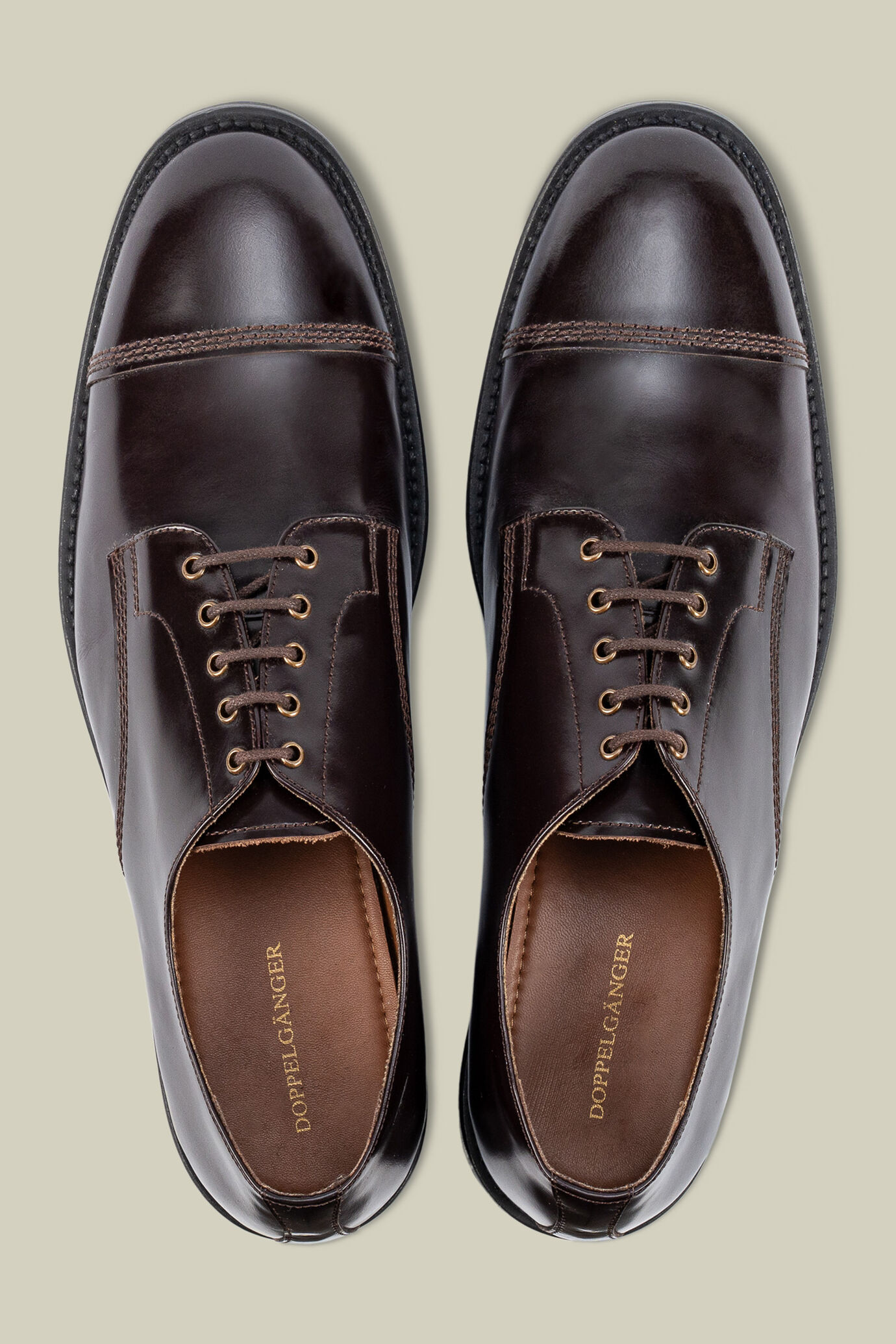 Scarpa uomo derby in 100% pelle con impunture image number 0