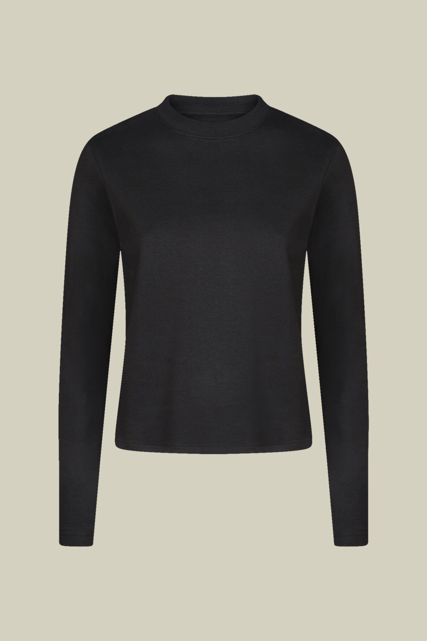 T-shirt donna girocollo 100% cotone manica lunga regular fit