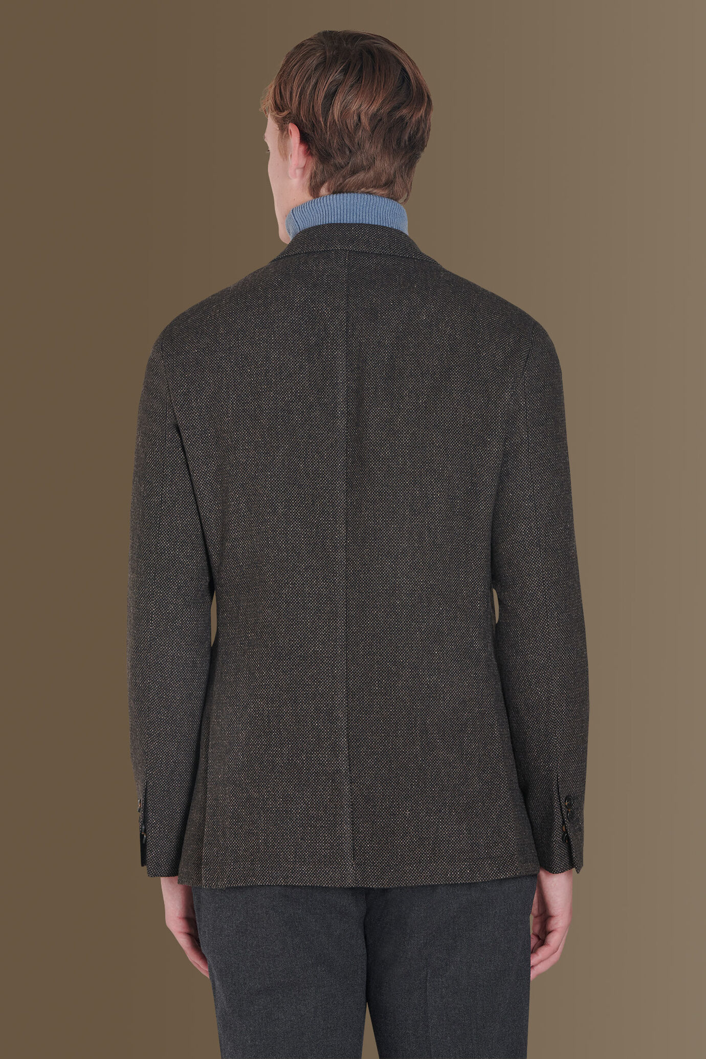 Giacca monopetto tessuto occhio di pernice image number 3