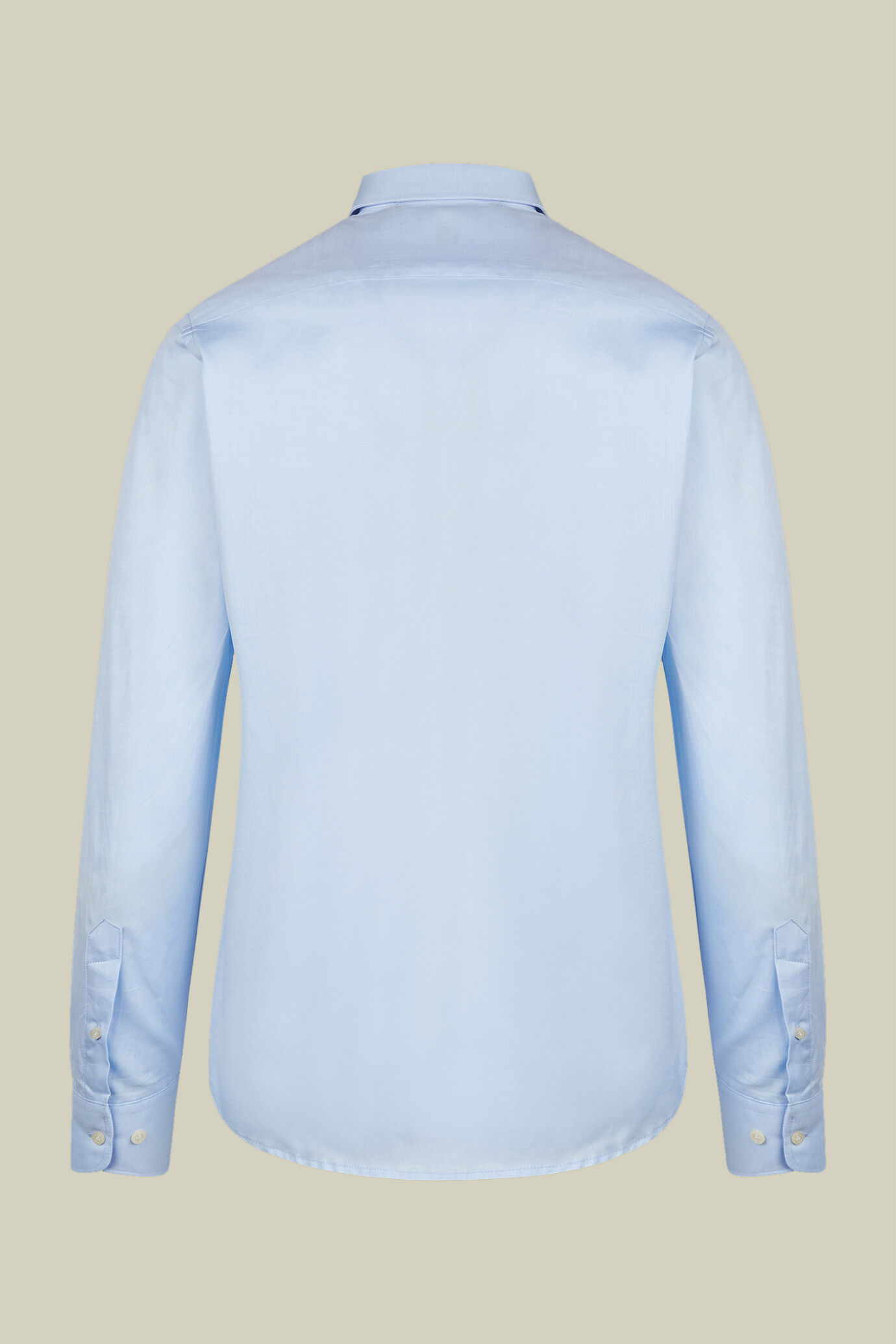 Klassisches Herrenhemd mit französischem Kragen aus glattem Twill image number 5