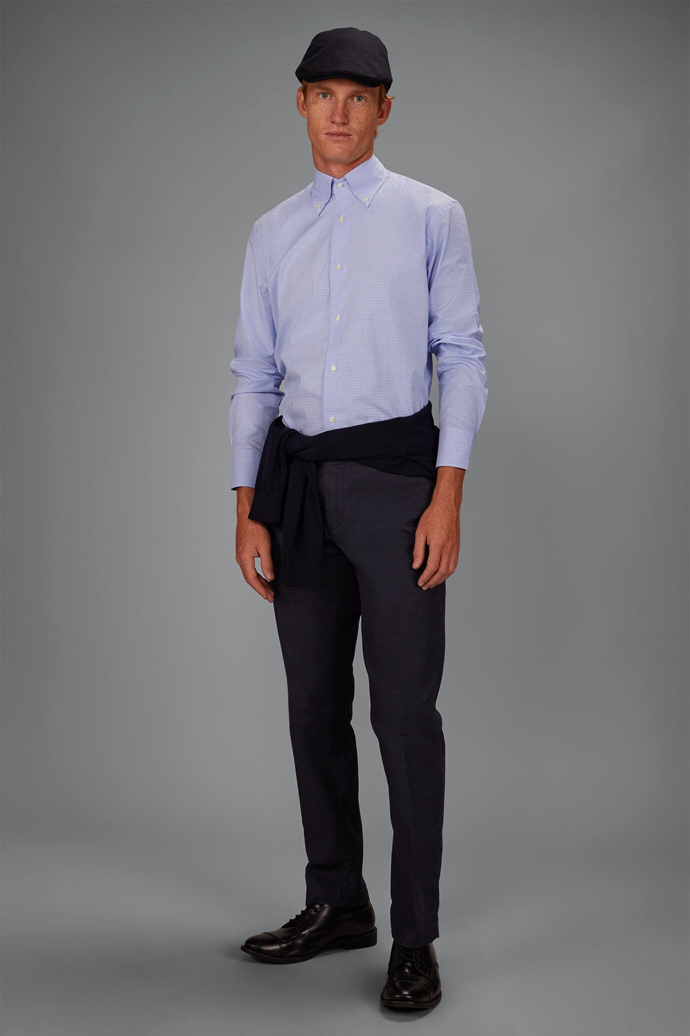 Klassische Herrenhose mit regul&auml;rer Passform