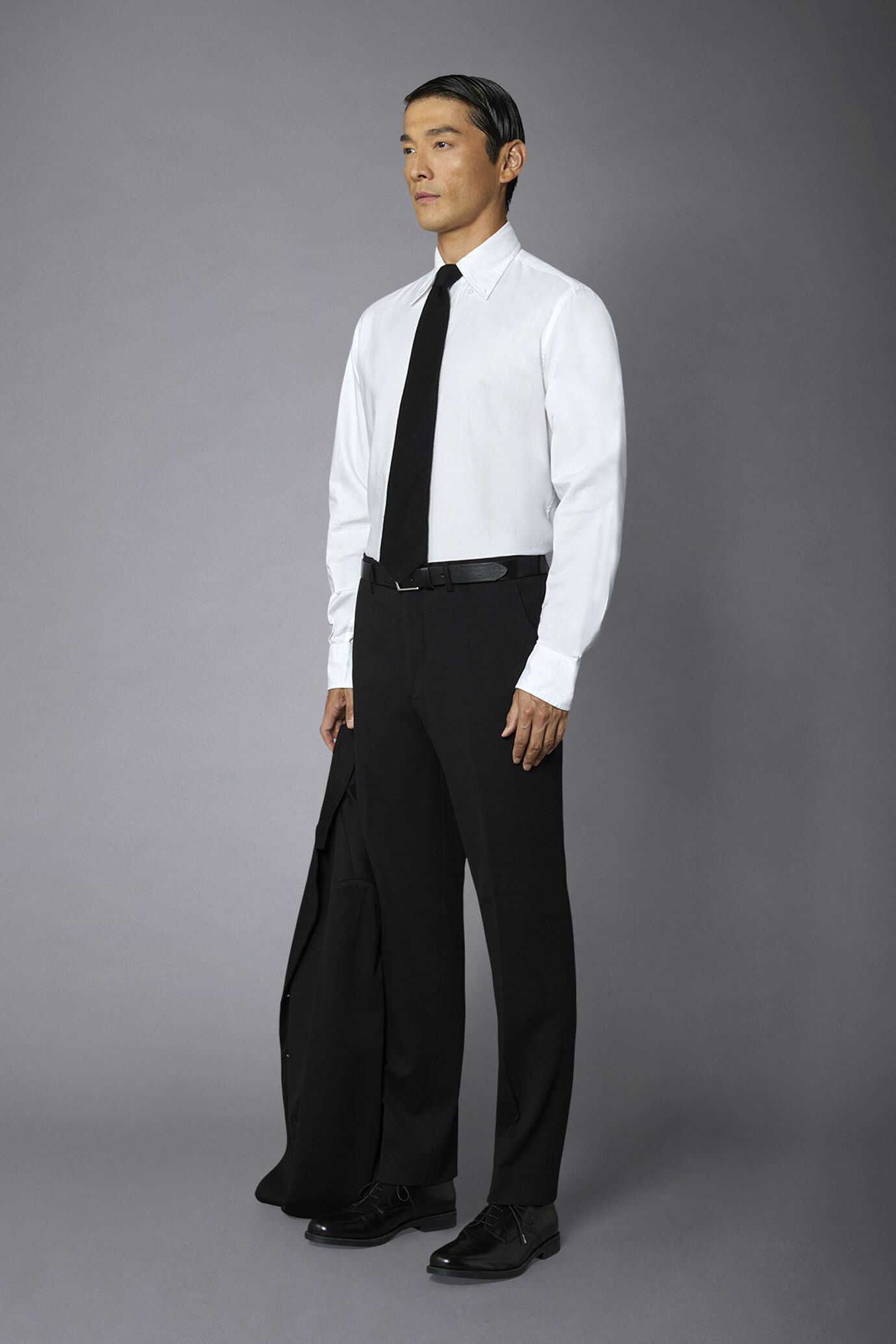 Pantalone uomo in jersey senza pinces regular fit image number 1