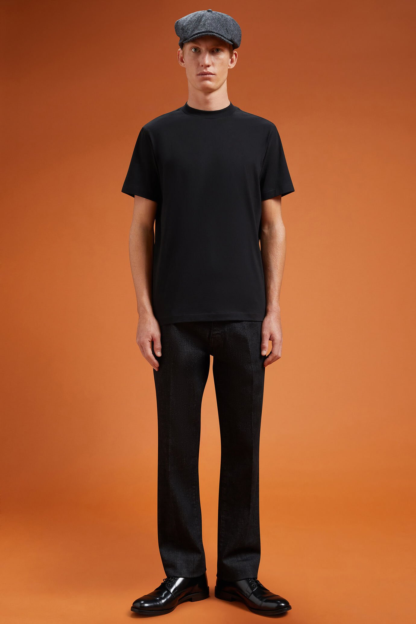 T-Shirt uomo collo alto 100% cotone con maniche corte regular fit image number 2