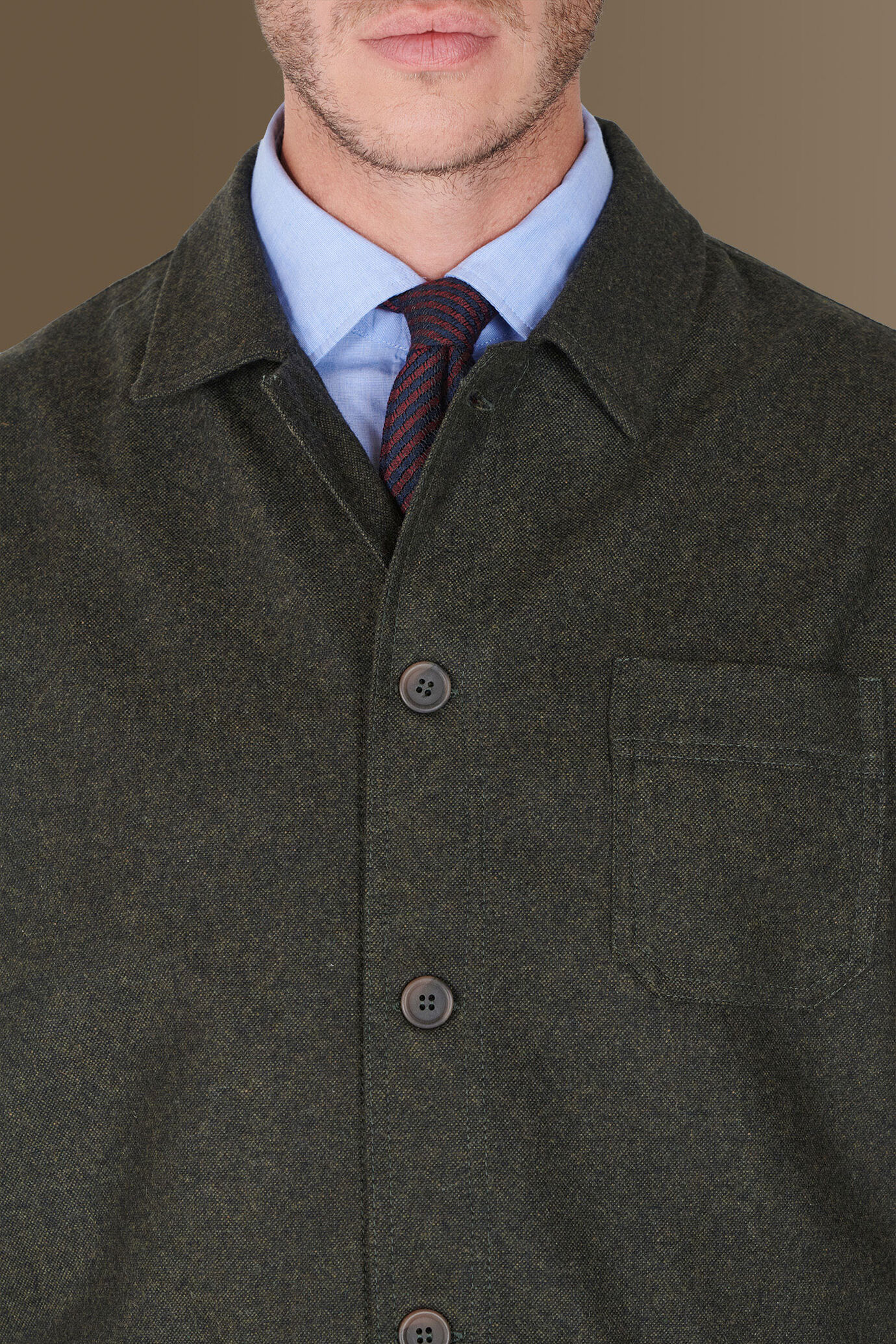 Birdseye jacket wool blend made in italy image number 4