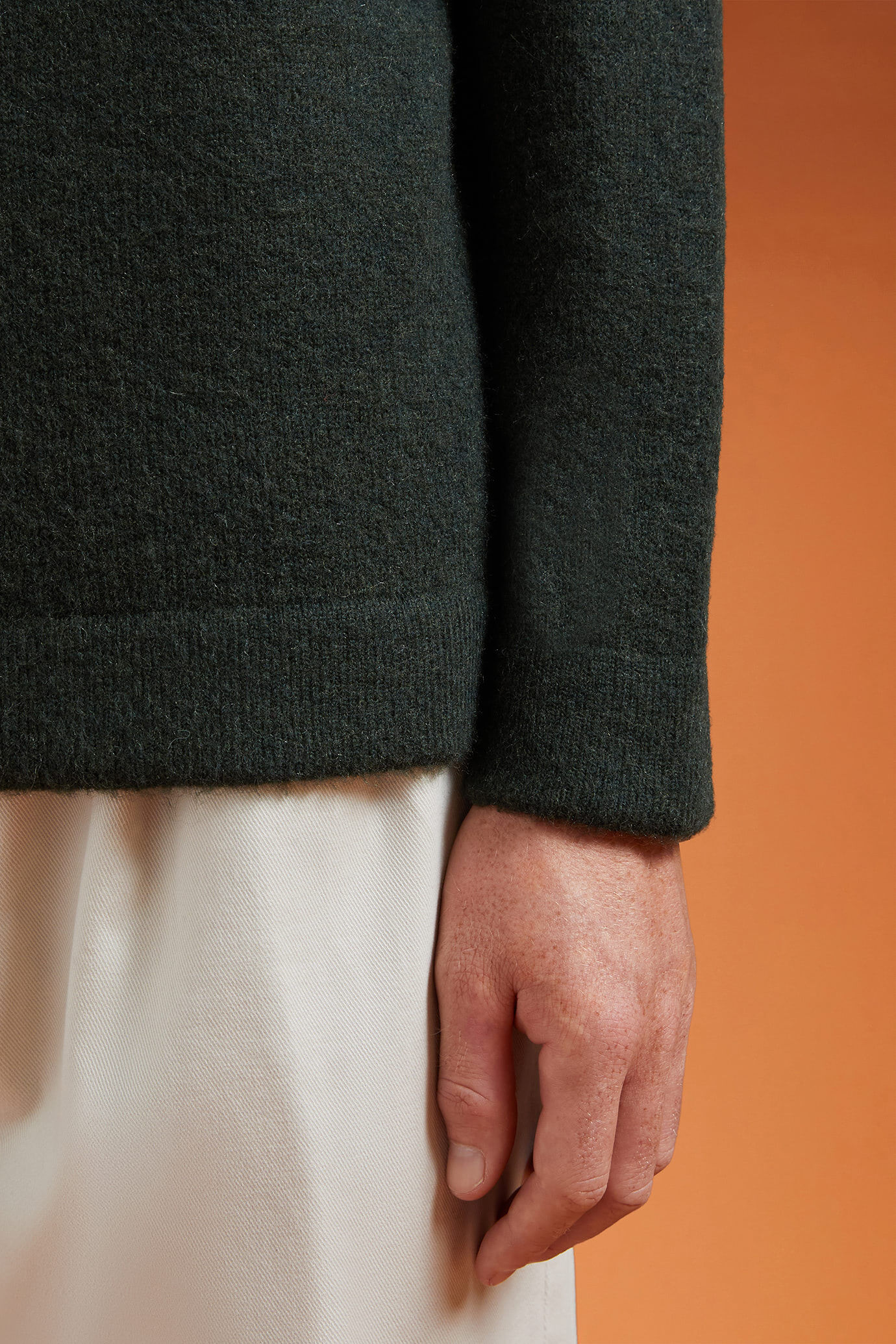 Maglia uomo con cappuccio Wool Blend regular fit image number 3