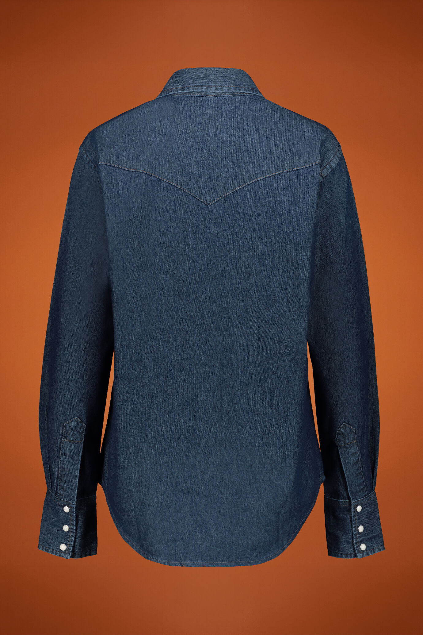 Camicia denim donna 100% cotone image number 1