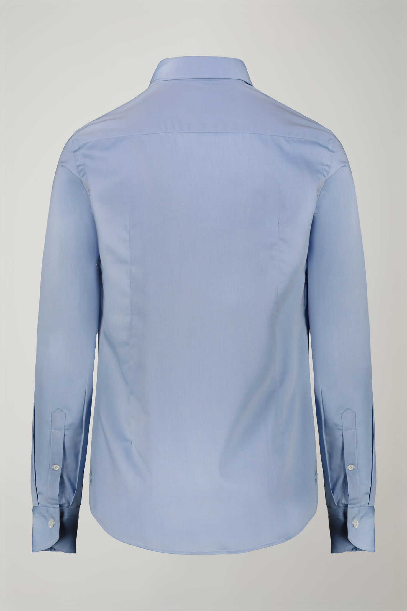 Herrenhemd mit klassischem Kragen aus 100 % Baumwolltwill mit Punktemuster in normaler Passform image number 6