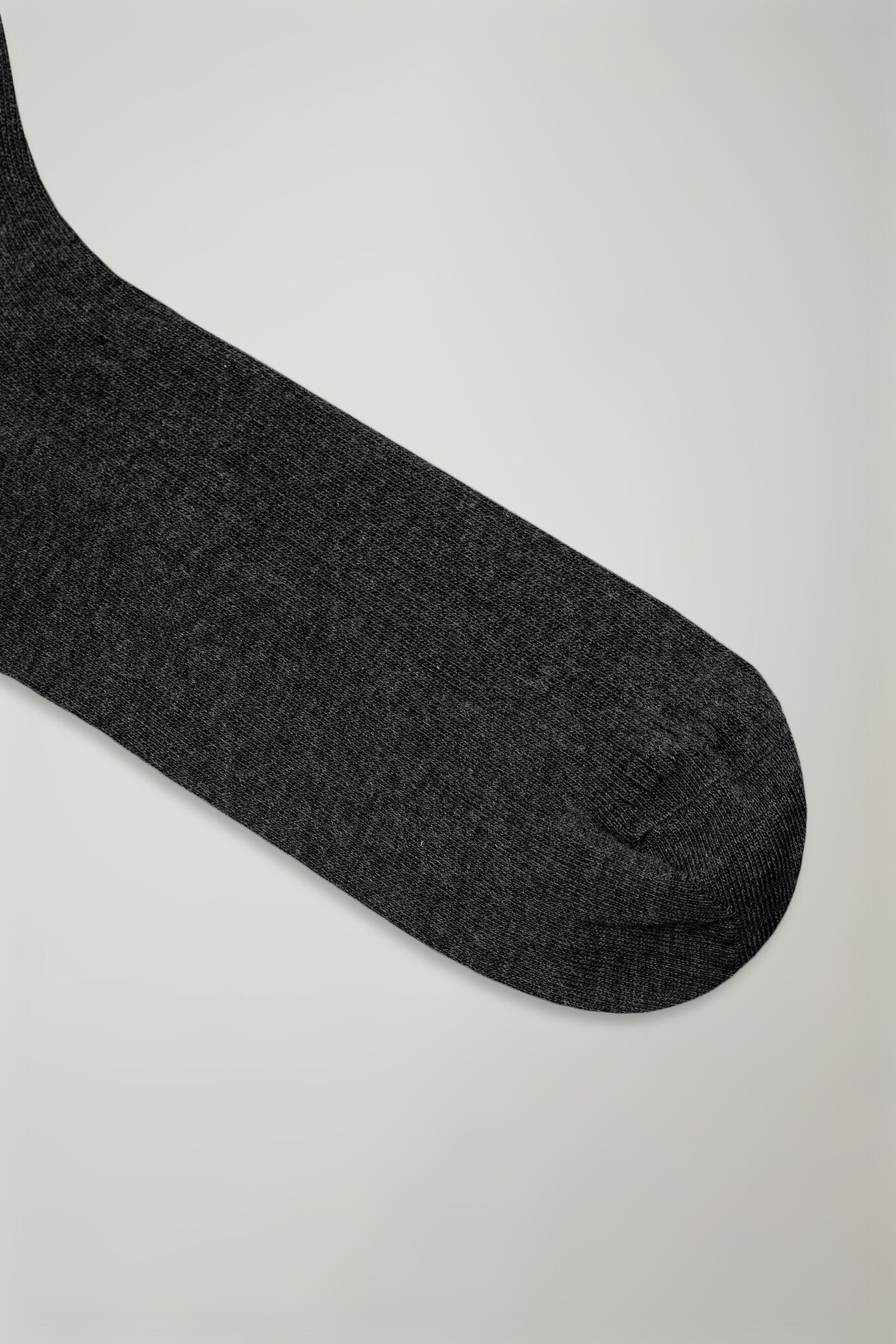 Calza lunga uomo in maglia a coste tinta unita image number 1