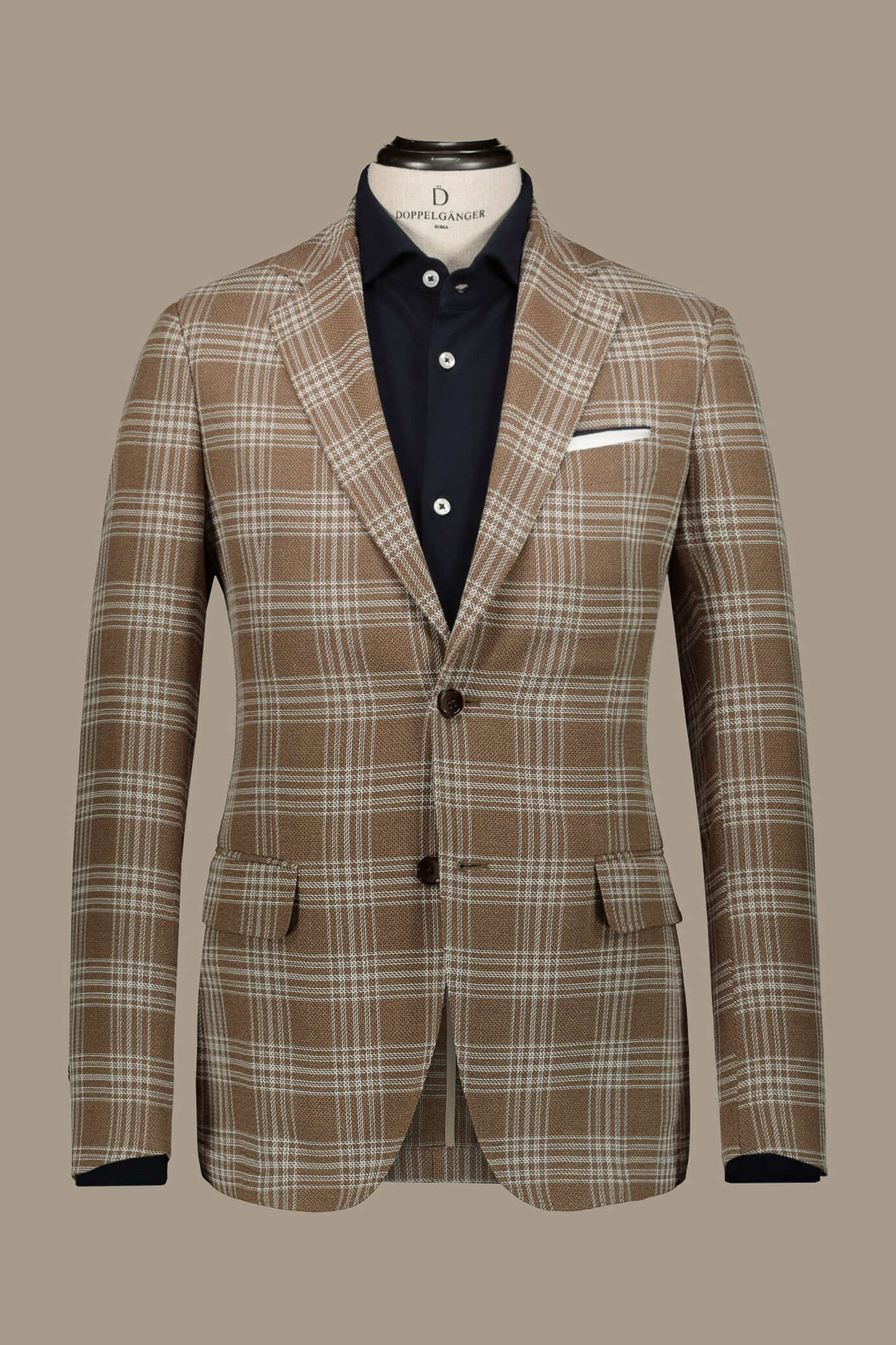 Single breasted jacket pure cotton canvas image number 0